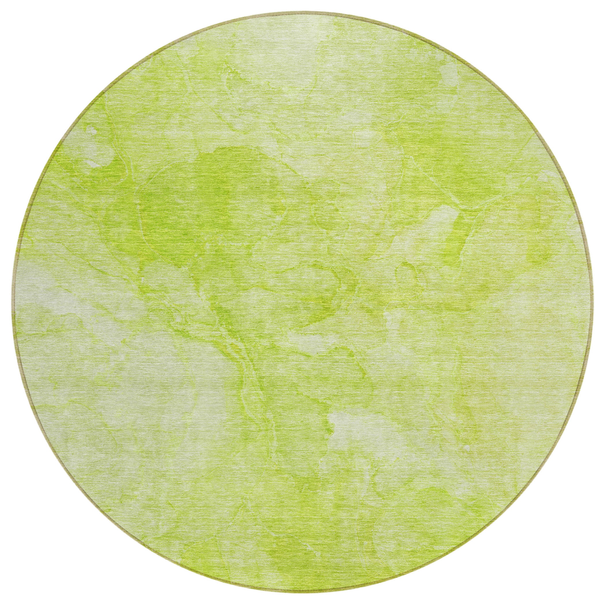 Addison Rugs ACN688AL8RO Chantille ACN688AL 8 x 8 (ft) Polyester Aloe Round Indoor/Outdoor Geometric Machine washable Area rug