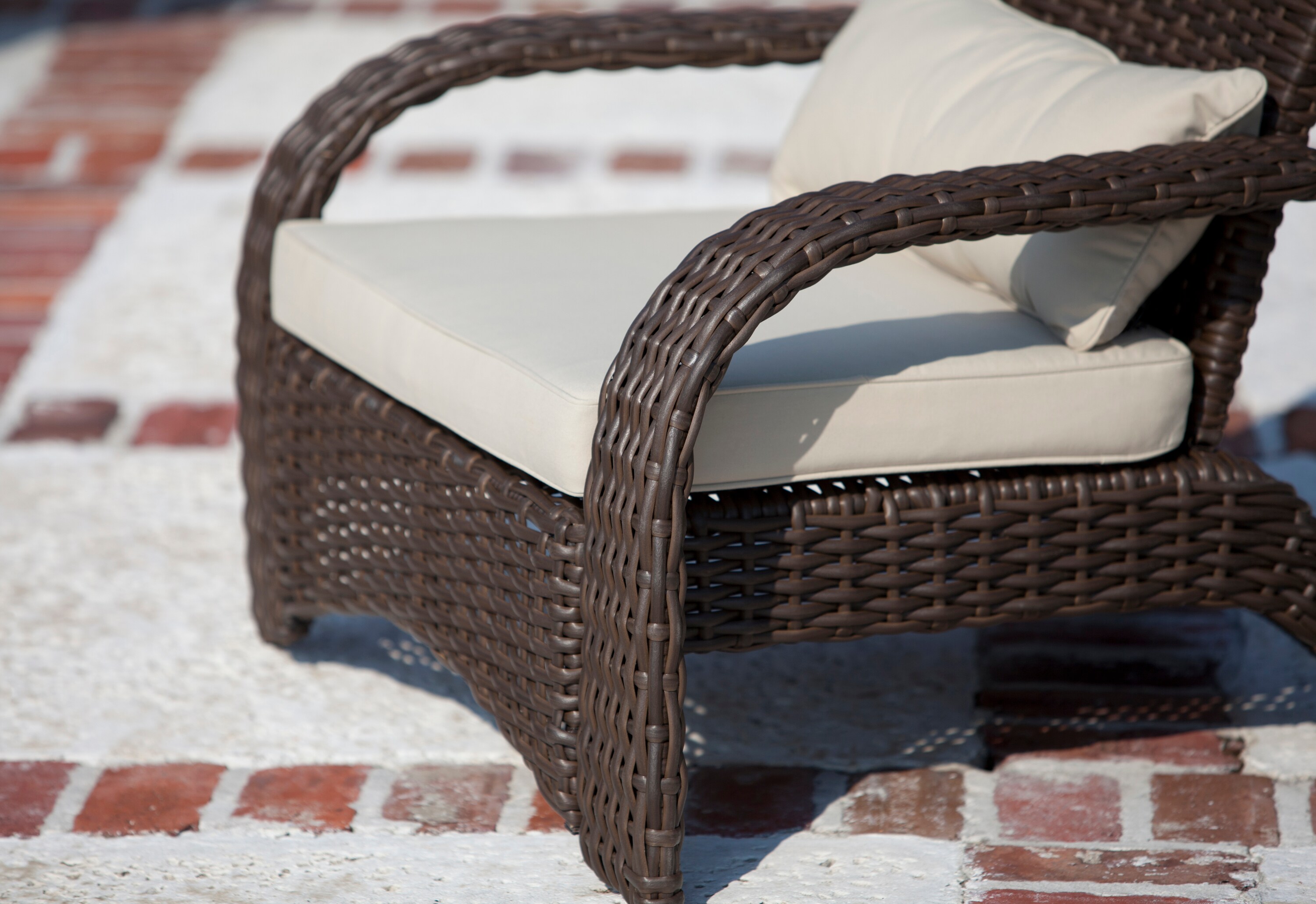 Patio sense black coconino wicker online chair