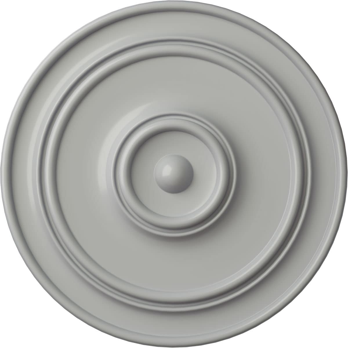 Ekena Millwork CM54TCLFRF Large Classic 57-in W x 57-in L Painted Frost Polyurethane Whole Ceiling Medallion