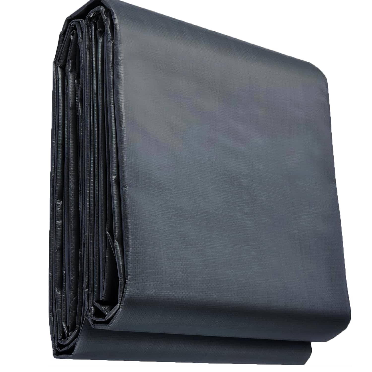 Yichuhaoxi  10x12 Feet Heavy Duty Waterproof Tarp with Metal Grommets and Elastic Loops Black for Outdoor and Indoor Use durable home and garden