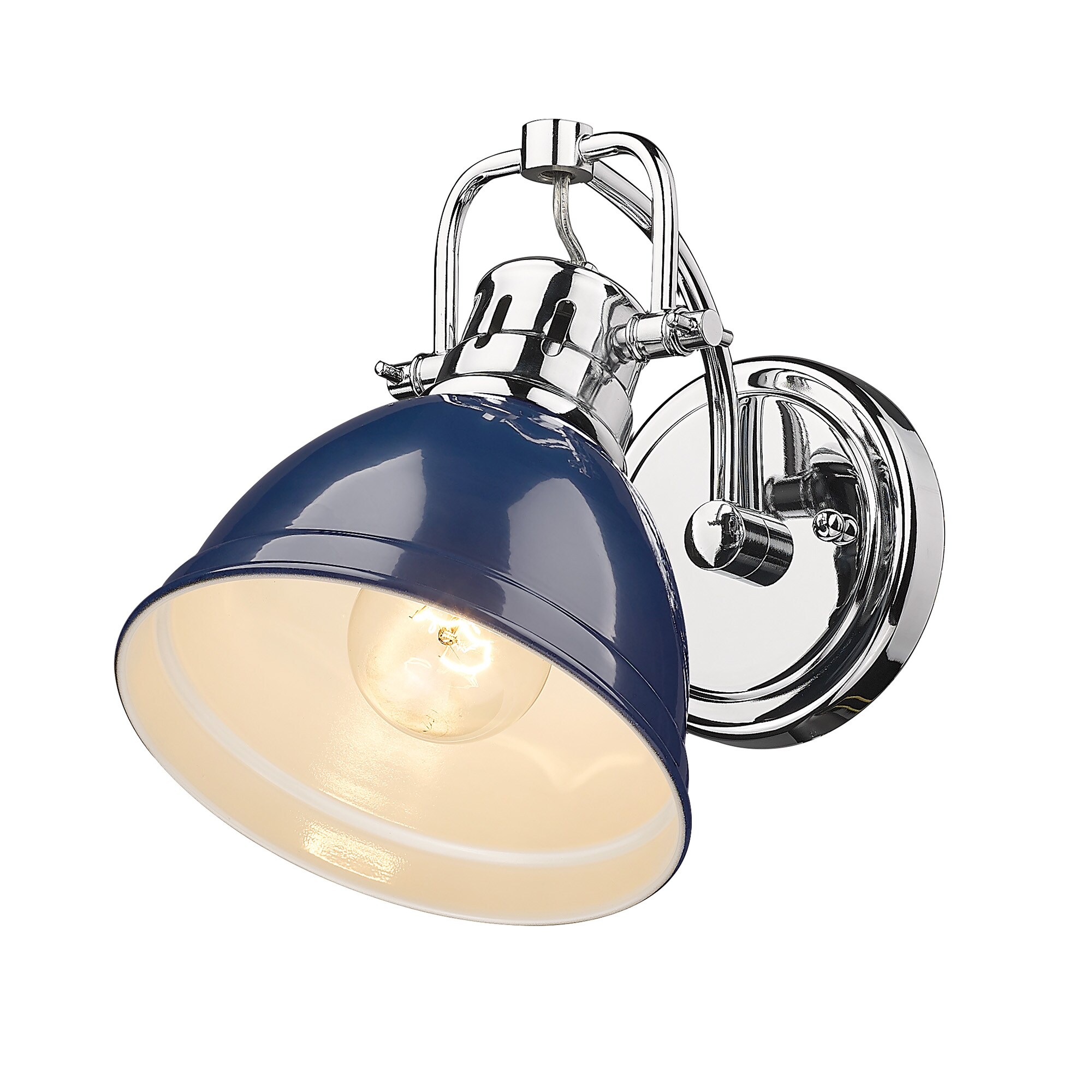 Golden Lighting C148-W1-CH Chrome Nan 1 Light ADA Compliant Bathroom S