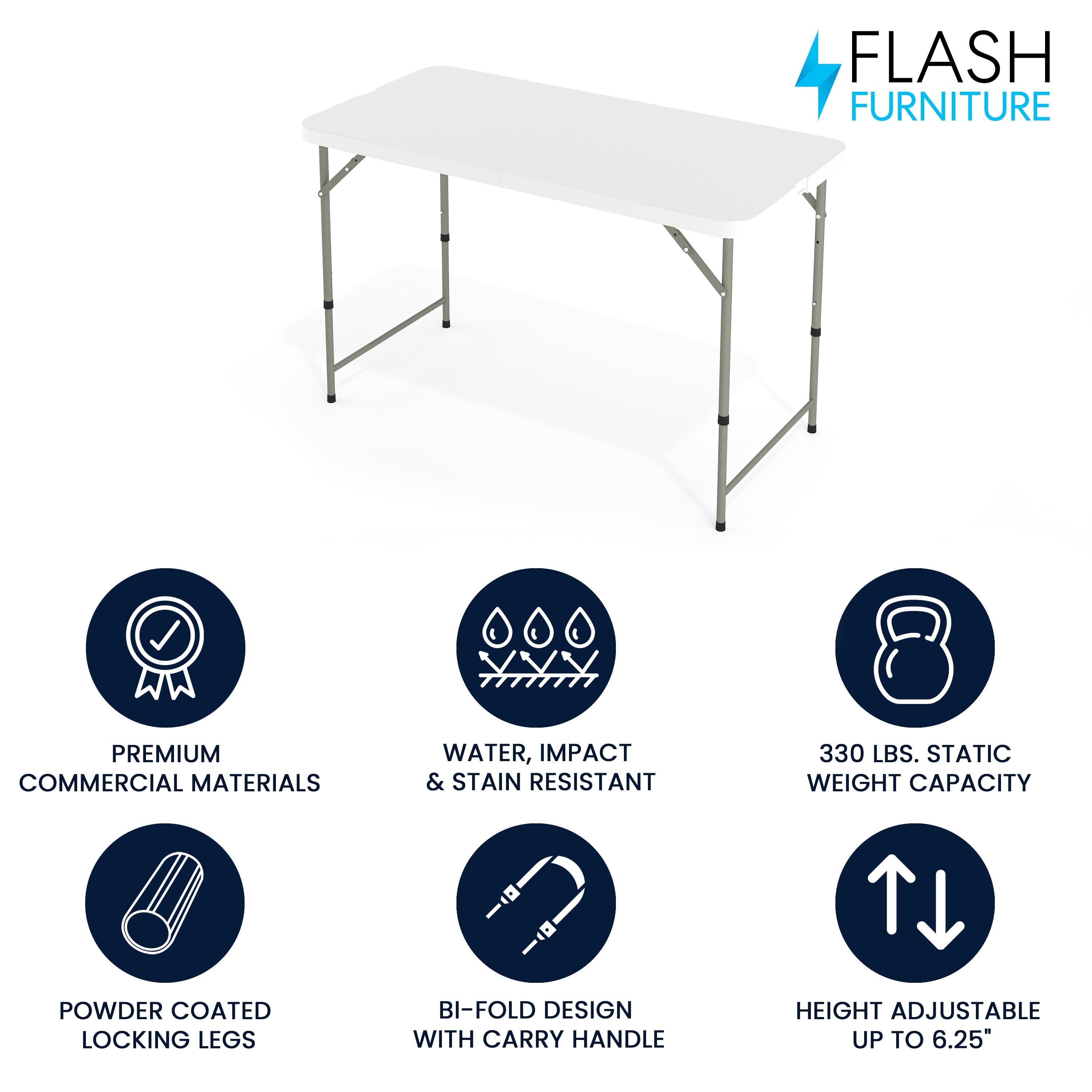 Flash Furniture 847254079303 Folding-Tables - View #2
