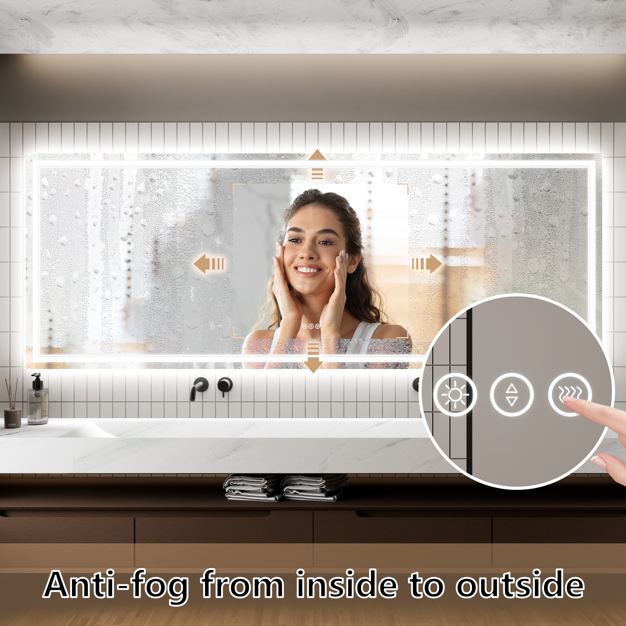 WELLFOR EXM-7236CJFL Framed-Bath-Mirrors - View #9
