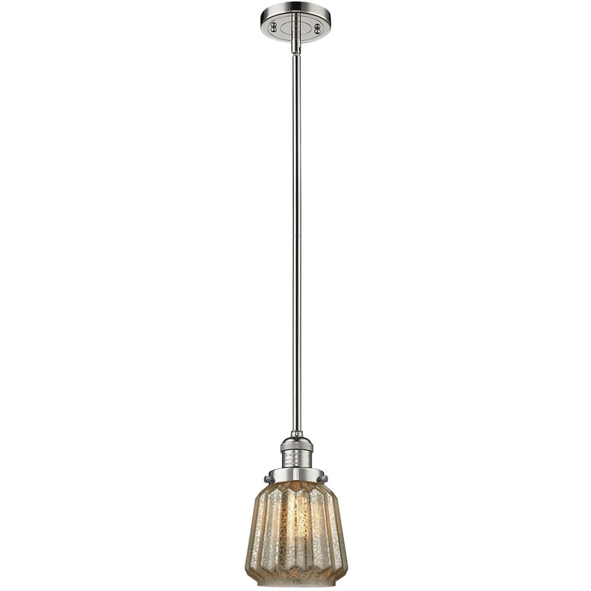 Innovations Lighting 1067559 201S-PN-G146 Franklin Restoration Chatham Mini Pendant