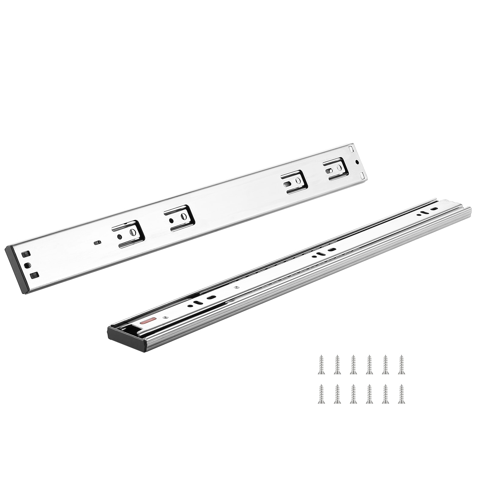 SVOPES 17.87-in Full extension Soft Close Self-Closing Side Mount 100-lb Load Capacity Heavy Duty Silver Drawer Slide 10 -Pair 10 -Pieces #SVOPESCZCJCTD08062V0