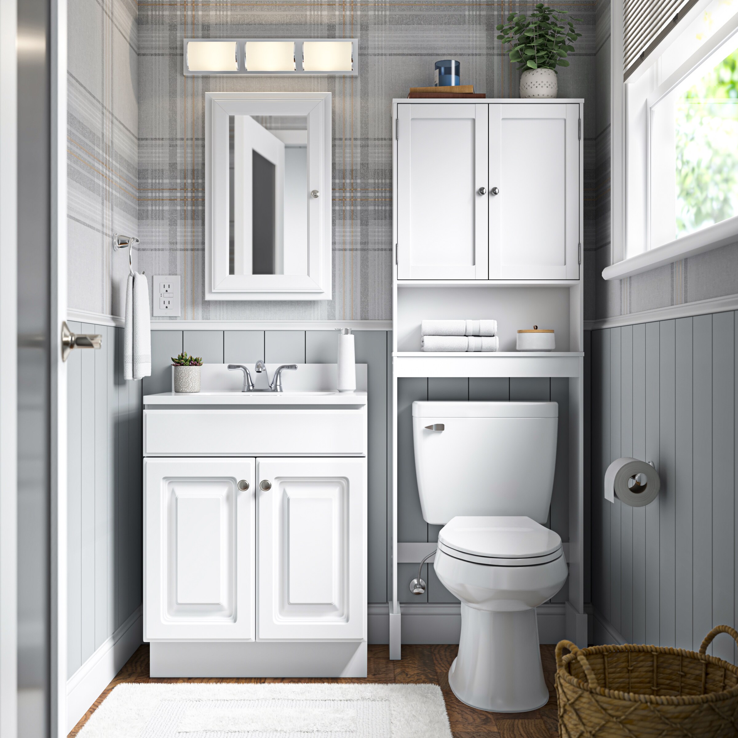 Project Source Pro-Flush White Elongated Chair Height 2-piece WaterSense Toilet 12-in Rough-In 1.29-GPF
