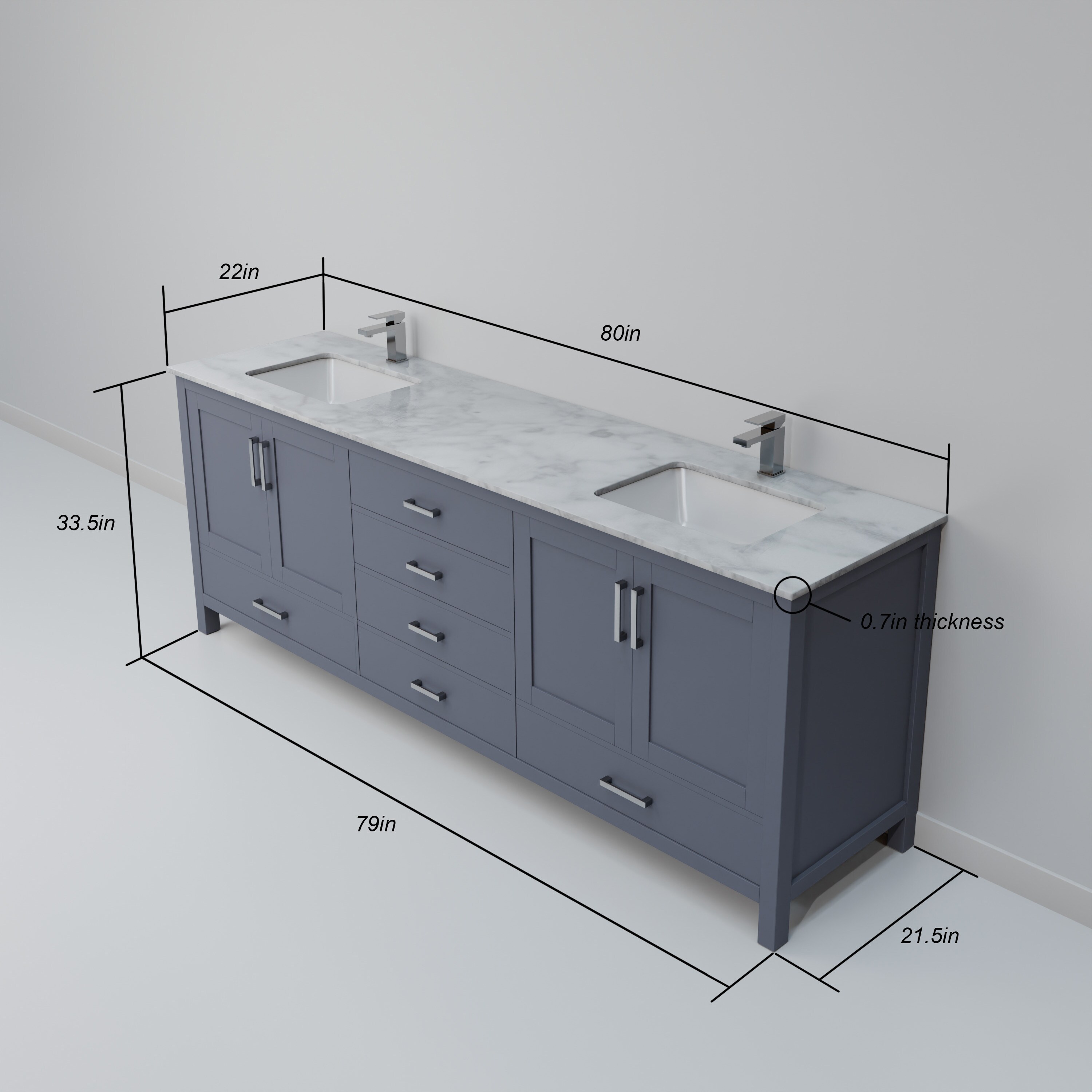 Lexora LJ342280DB00M30 vanities - View #8