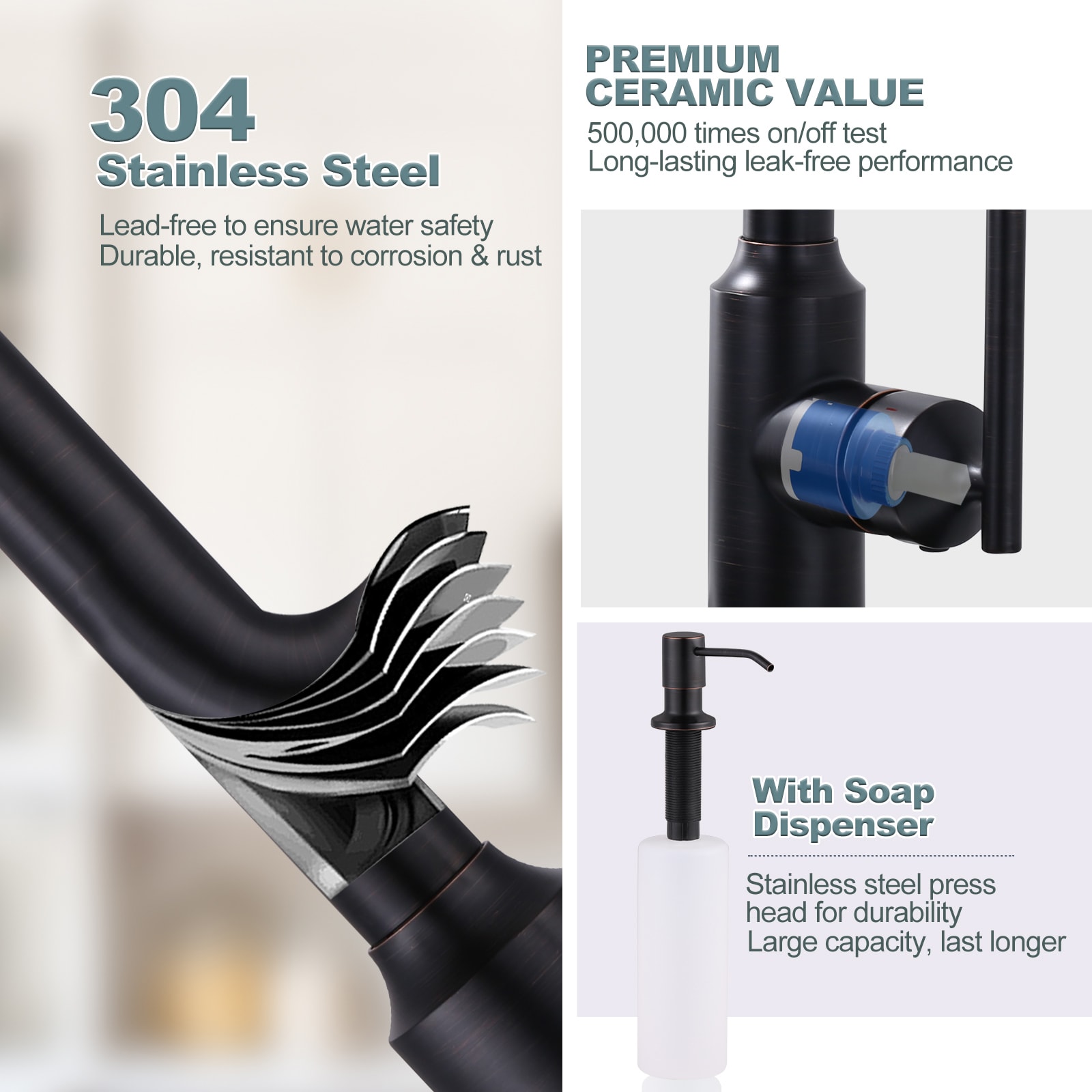 WOWOW 2312701RB-S-LW Kitchen-Faucets - View #4