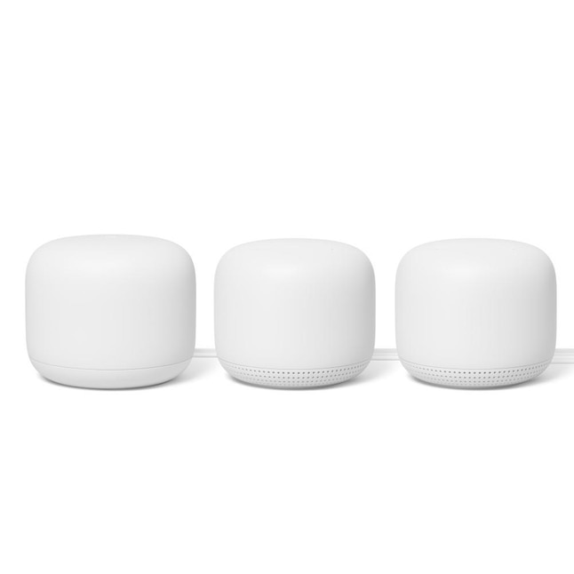 tijger Bedankt Opstand Google Nest Wifi AC2200 Mesh System Router and 2 Add-On Points (3-Pack) -  Snow in the Mesh Wi-Fi Systems department at Lowes.com