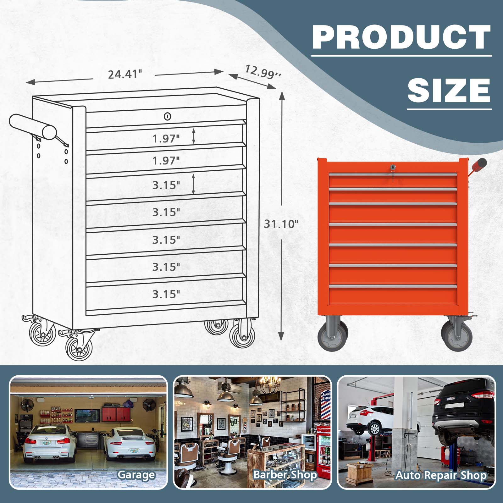 RaDEWAY TH111209-RD Tool-Cabinets - View #3