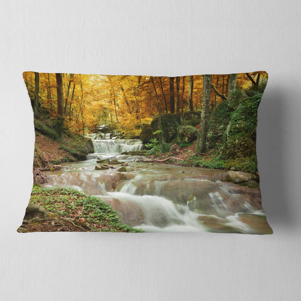 Designart CU14860-12-20 12-in x 20-in Yellow Indoor Decorative Pillow