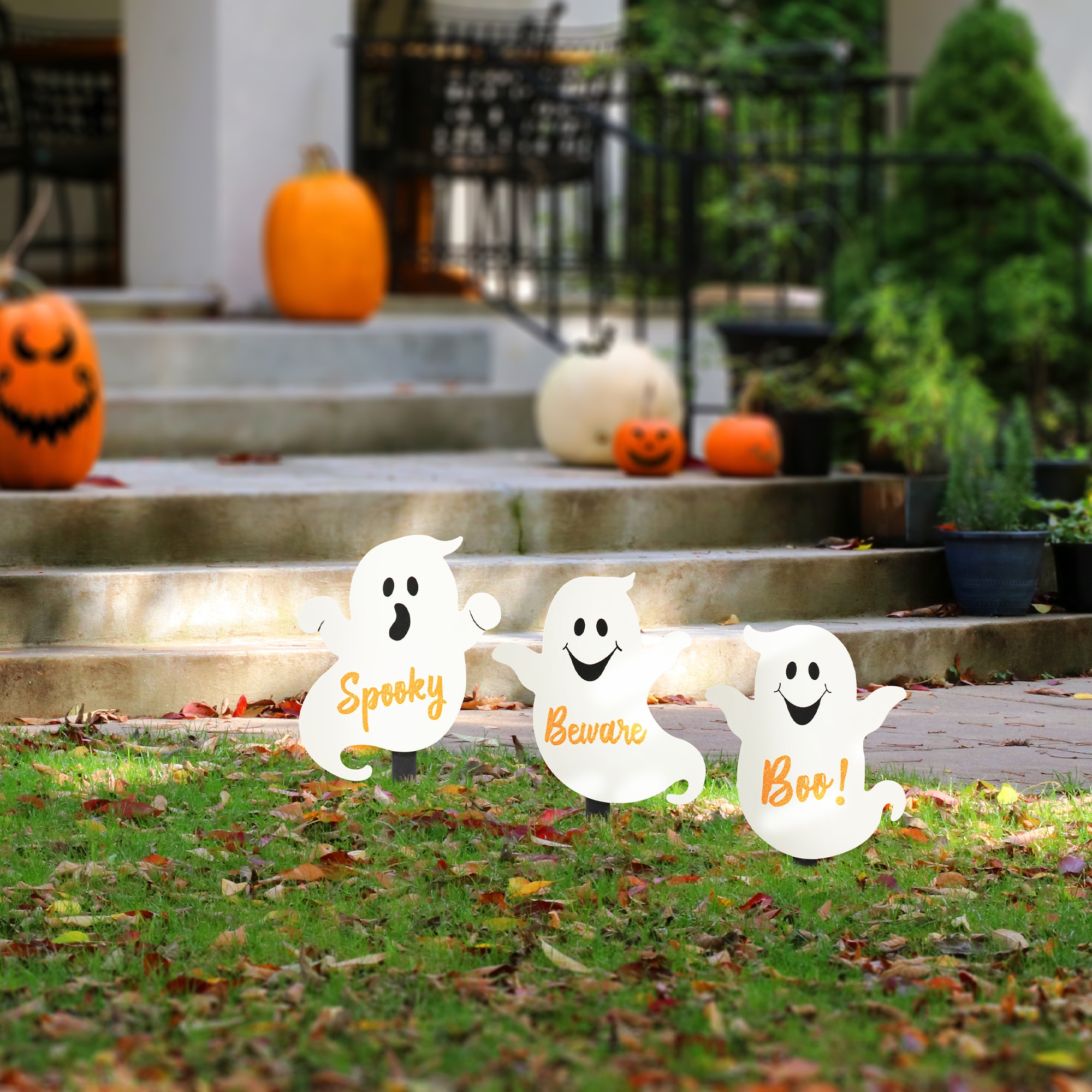 Glitzhome 2030200009 Outdoor-Halloween-Decor - View #3
