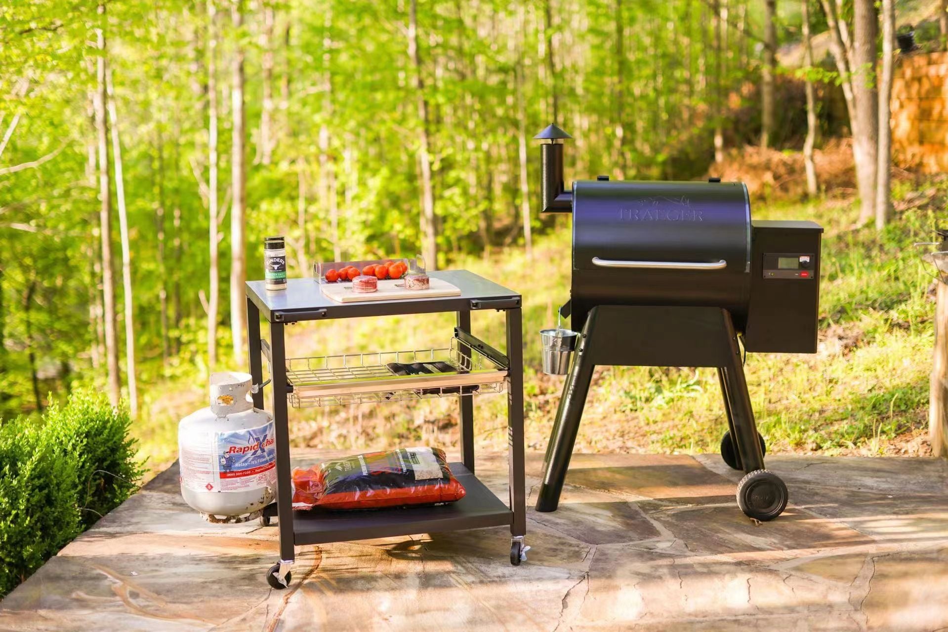 NUUK USA NUUK Grill Grilling Tables the department & Grill in Steel at Stands Carts Cart Grill
