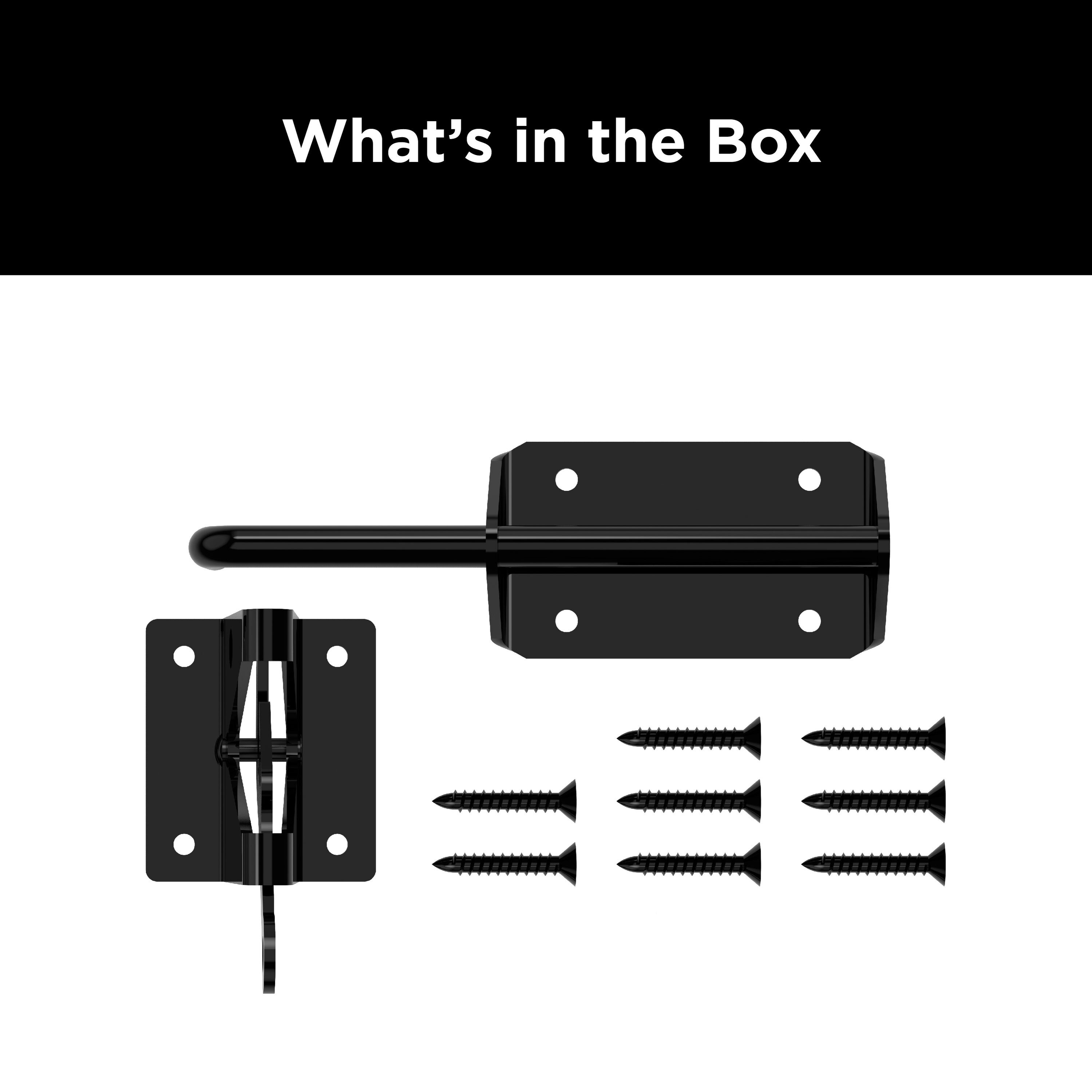 Heavy Duty Black Steel Gate Latch, 7.57 inches