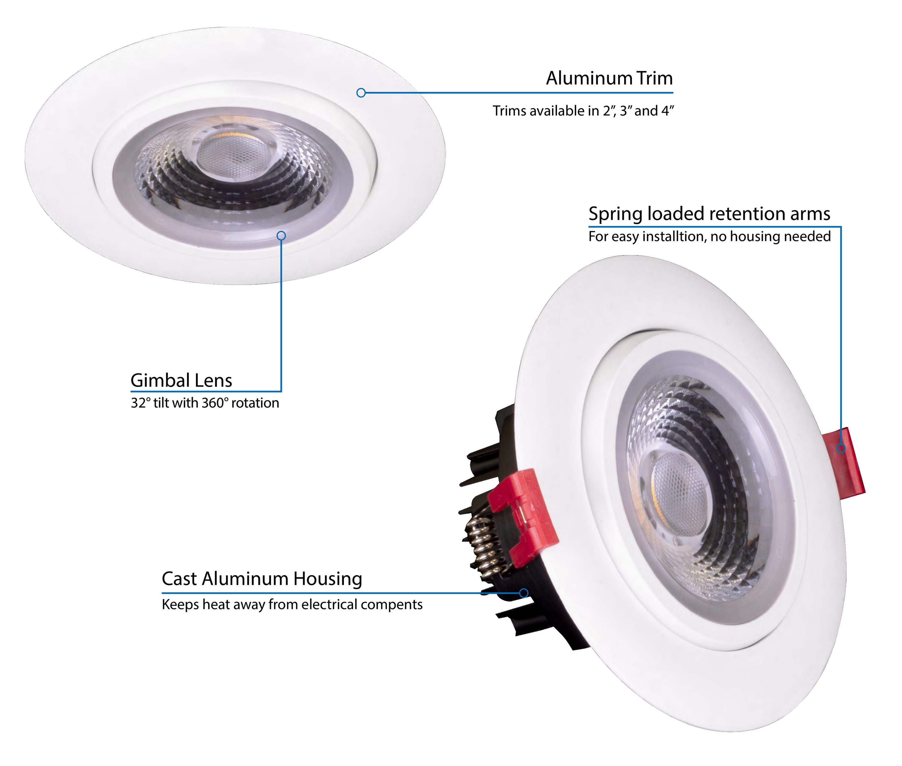 Nicor Lighting DGD411204KRDWH Led-Retrofit-Downlight - View #3