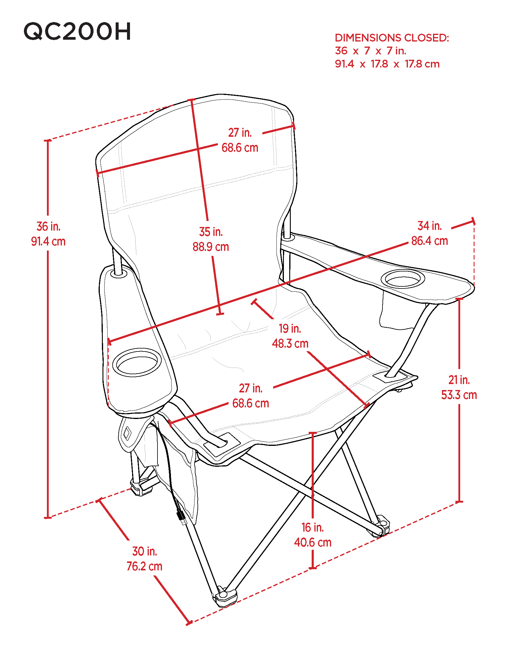 Camp & Go QC200H-441-1 Beach-Camping-Chairs - View #3