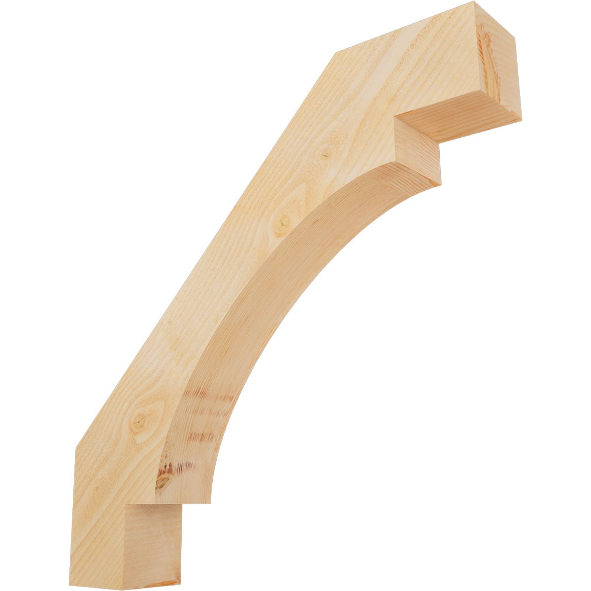 Ekena Millwork BRC06X36X36MRC00RDF 6-in x 36-in x 36-in Douglas Fir Unfinished Wood Merced rough sawn