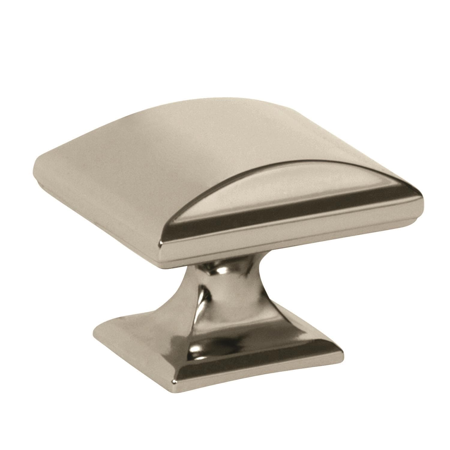 Amerock 2000693 Candler 1-1/2-in Polished Nickel Rectangular Transitional Cabinet Knob