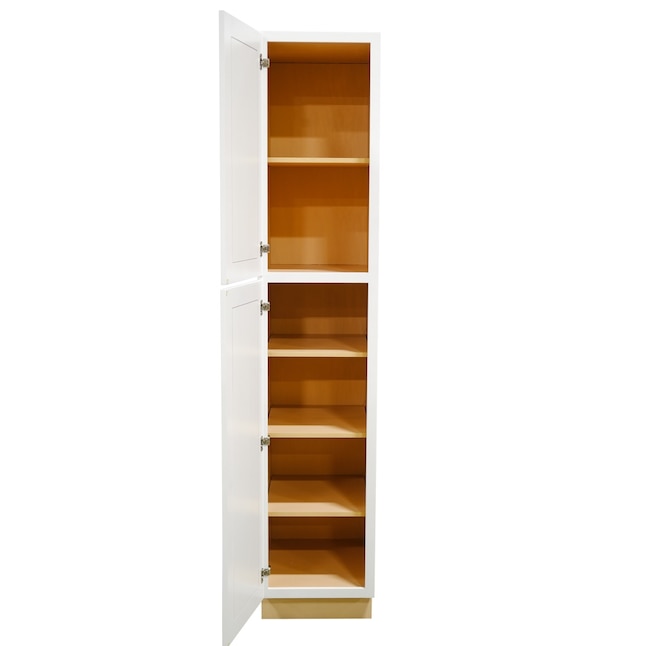 Procraft Cabinetry 18 In W X 84 H, 84 Inch Tall Bookcase White Gloss Black
