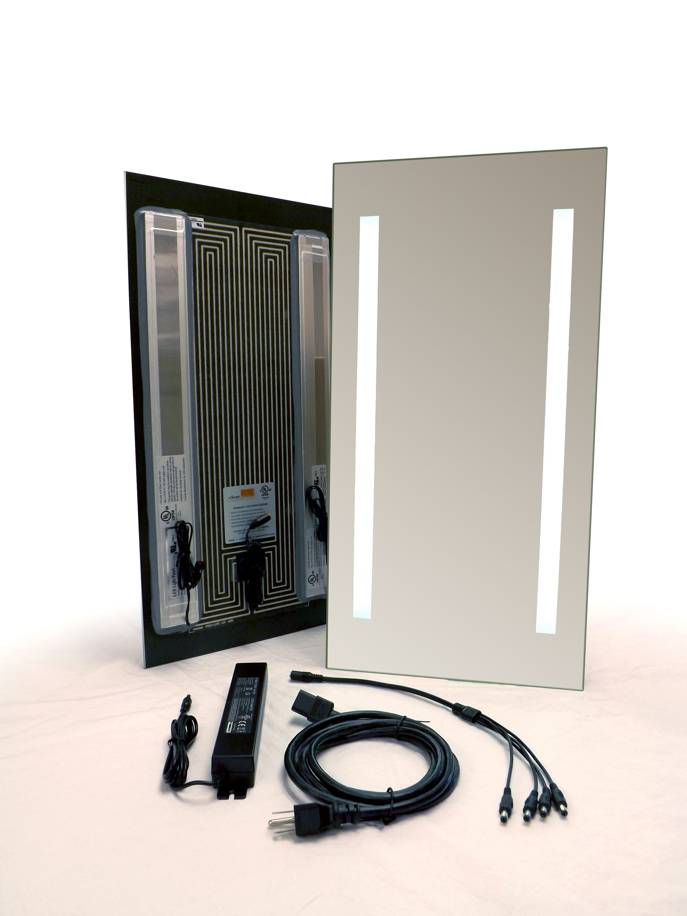 ClearMirror Fog Free ShowerLite Mirror with LED 11.875in x 11.875in