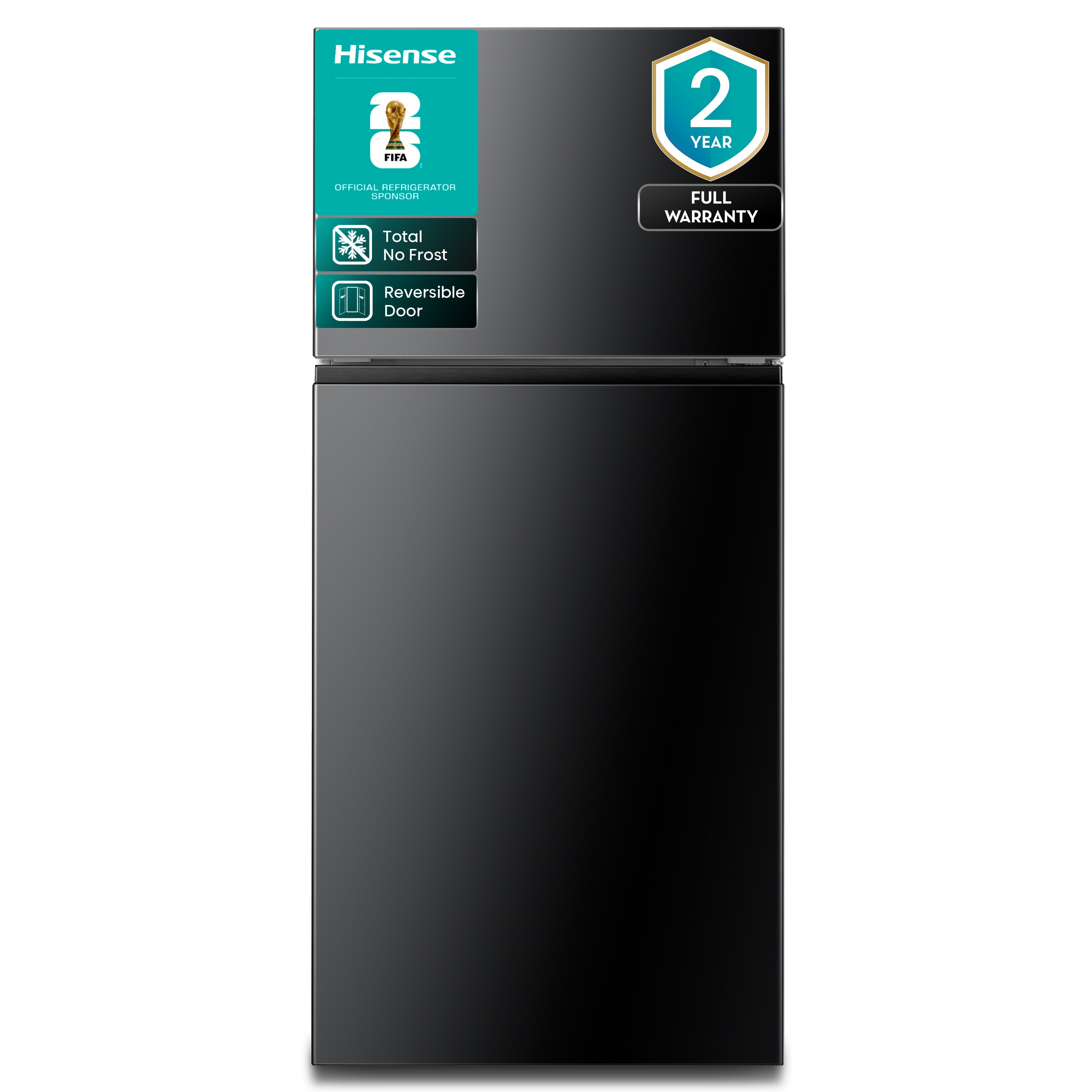 Hisense 18-cu ft Top-Freezer Refrigerator (Black) Garage