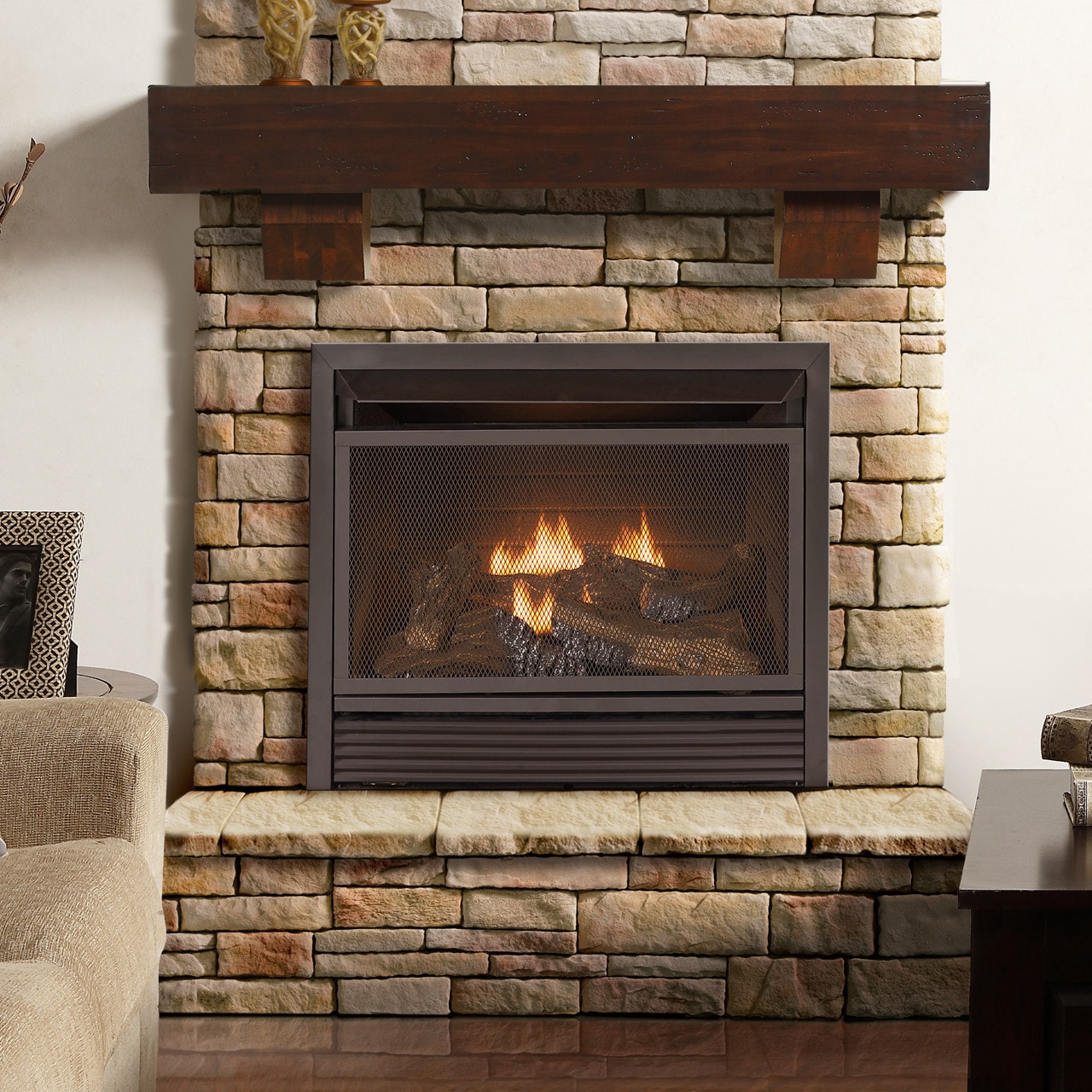 Duluth Forge DFSM48-CH Mantel-Shelves - View #2
