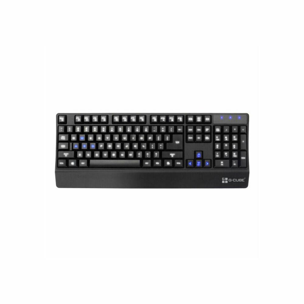  ATCU1020 A4tech GKL-58 G-Cube Illuminate Light Gaming Computer Keyboard, Blue and White