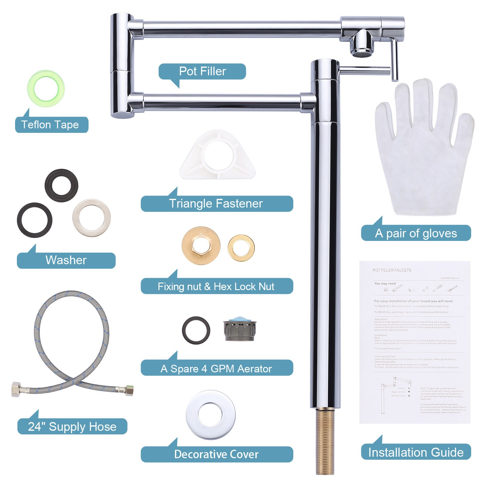 WOWOW 2315000C-LW Kitchen-Faucets - View #6