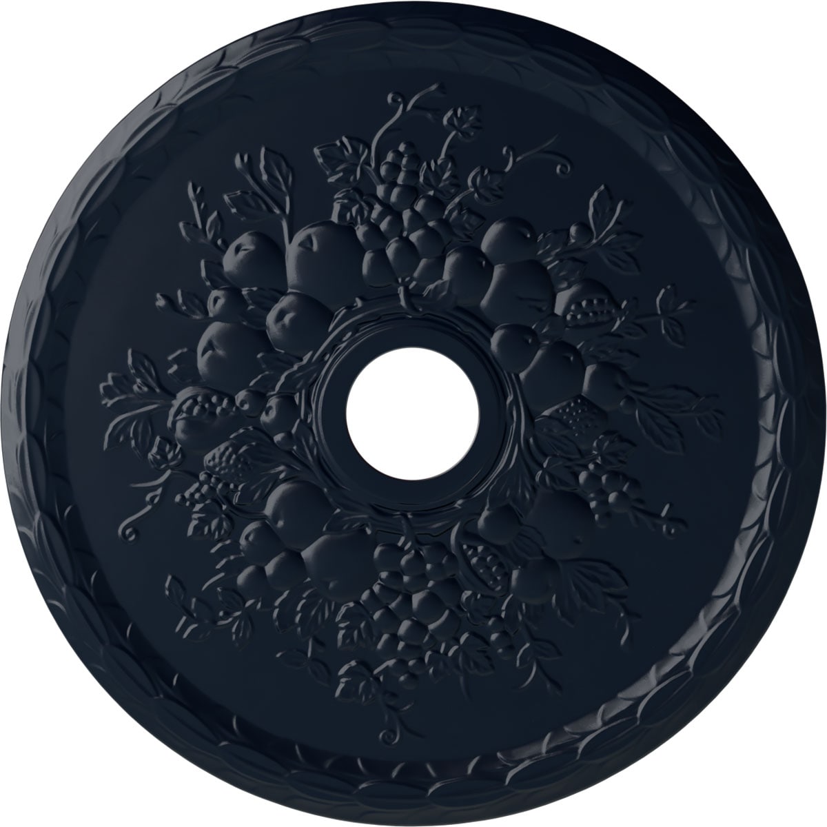 Ekena Millwork CM22GRMDF Grape 22.625-in W x 22.625-in L Painted Midnight Dream Polyurethane Whole Ceiling Medallion