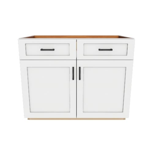 allen + roth Aveley 42-in W x 34.5-in H x 24-in D Linen Sink Base Fully Assembled Cabinet (Flat Panel Shaker Style)