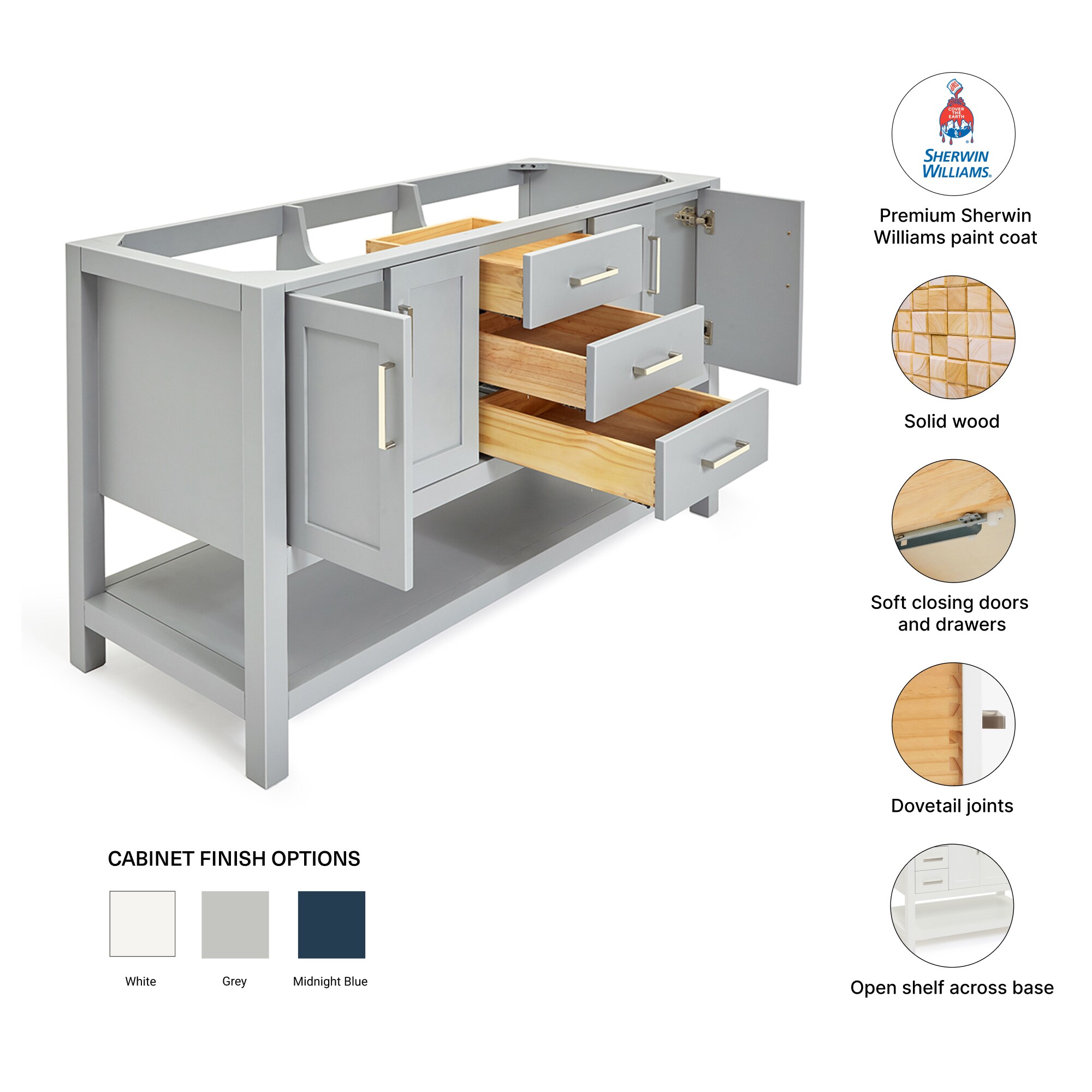 ARIEL S060D-BC-GRY vanities - View #4
