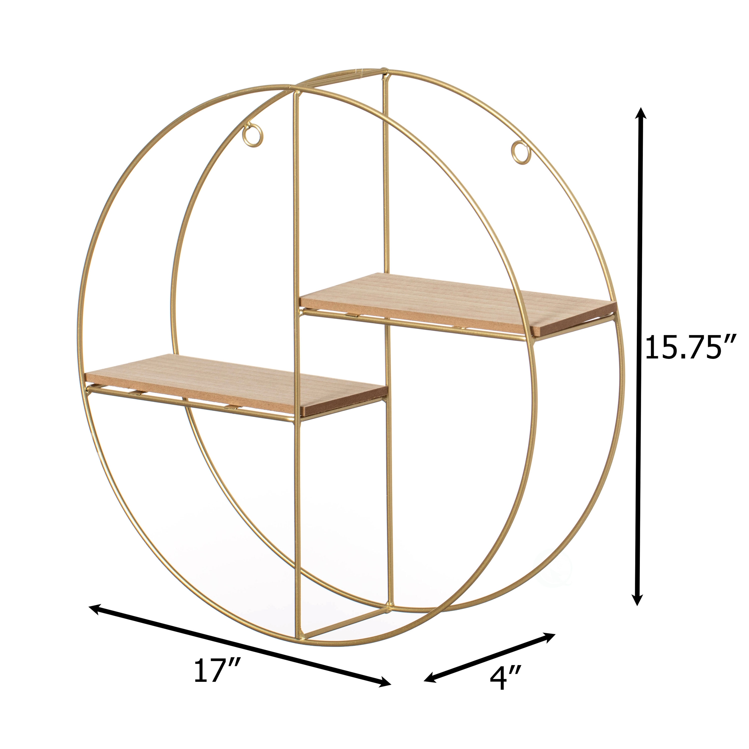 Vintiquewise QI004691.2GD Wall-Mounted-Shelving - View #4