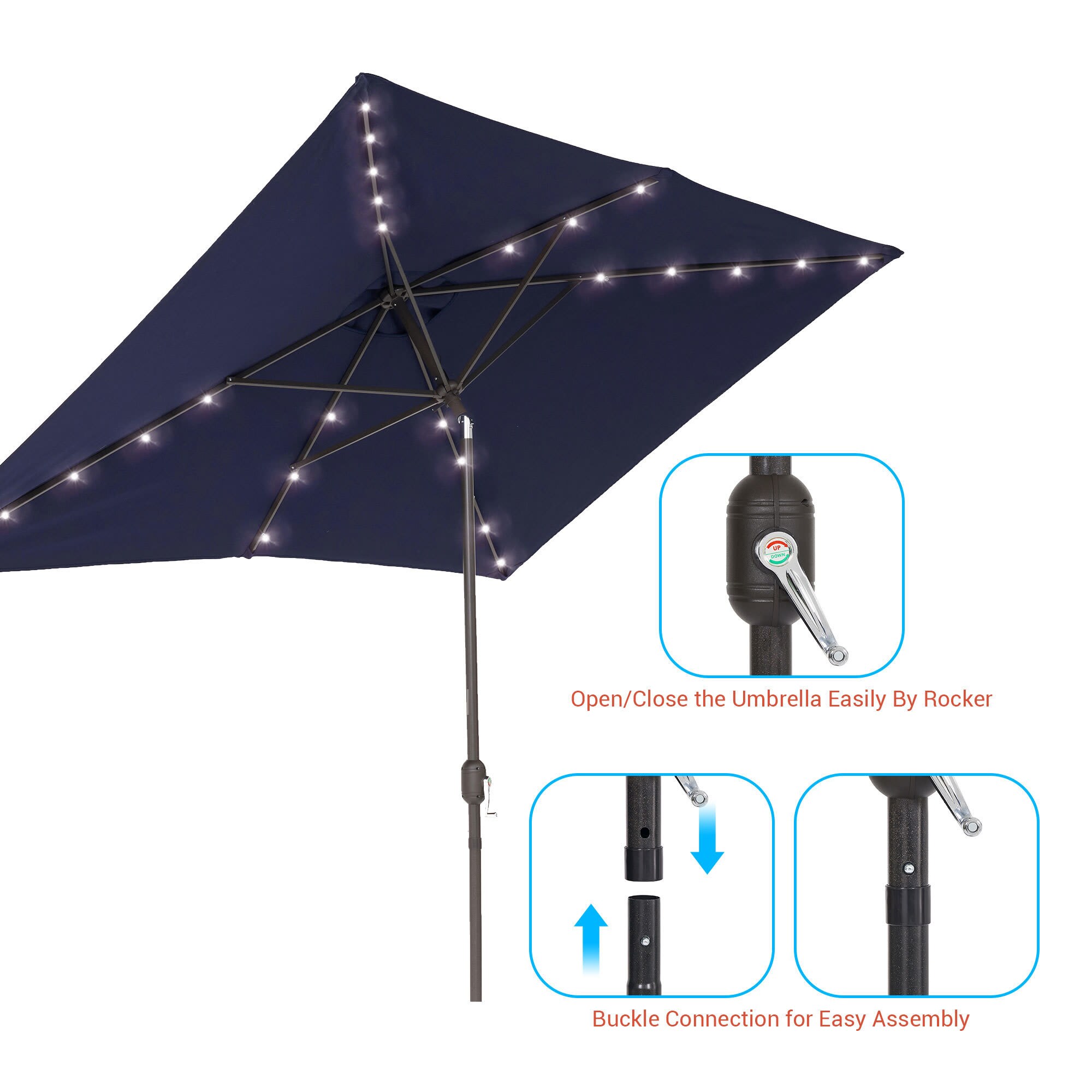Aok Garden LWP-RLED300NY Umbrellas-2 - View #4