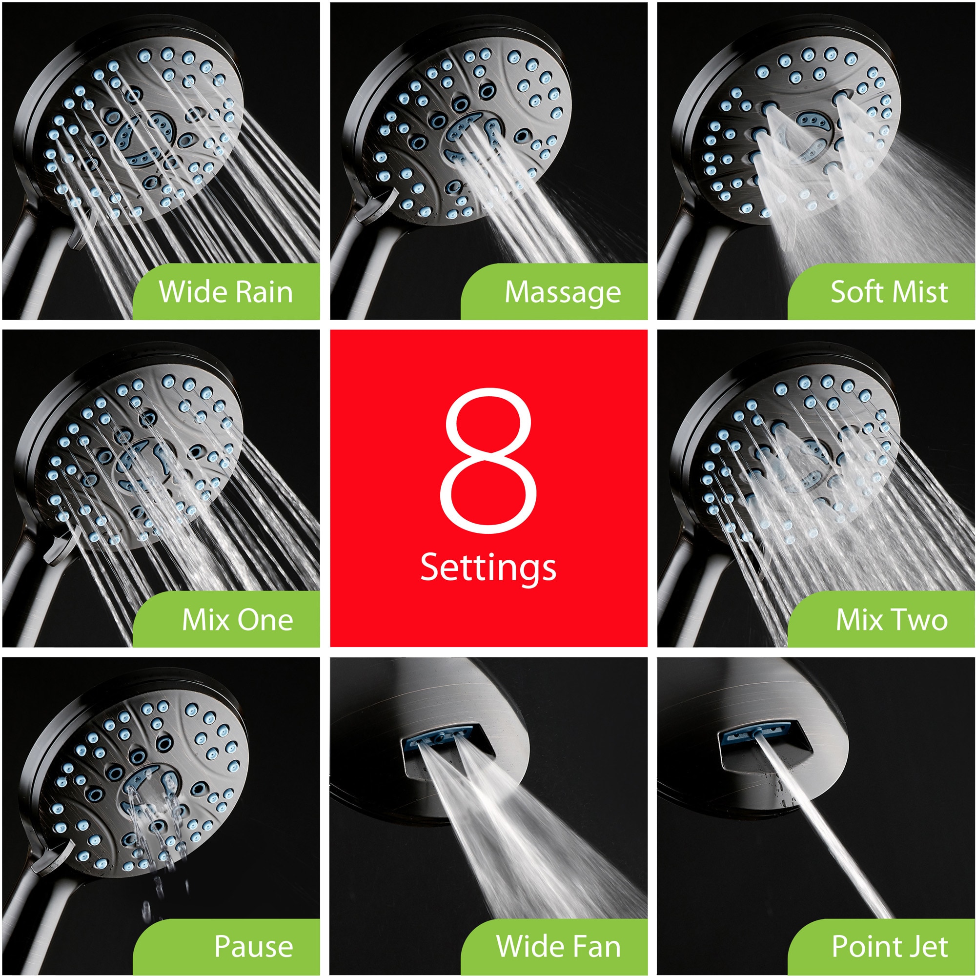 AquaCare 2662MBF Fixed-Showerhead - View #7