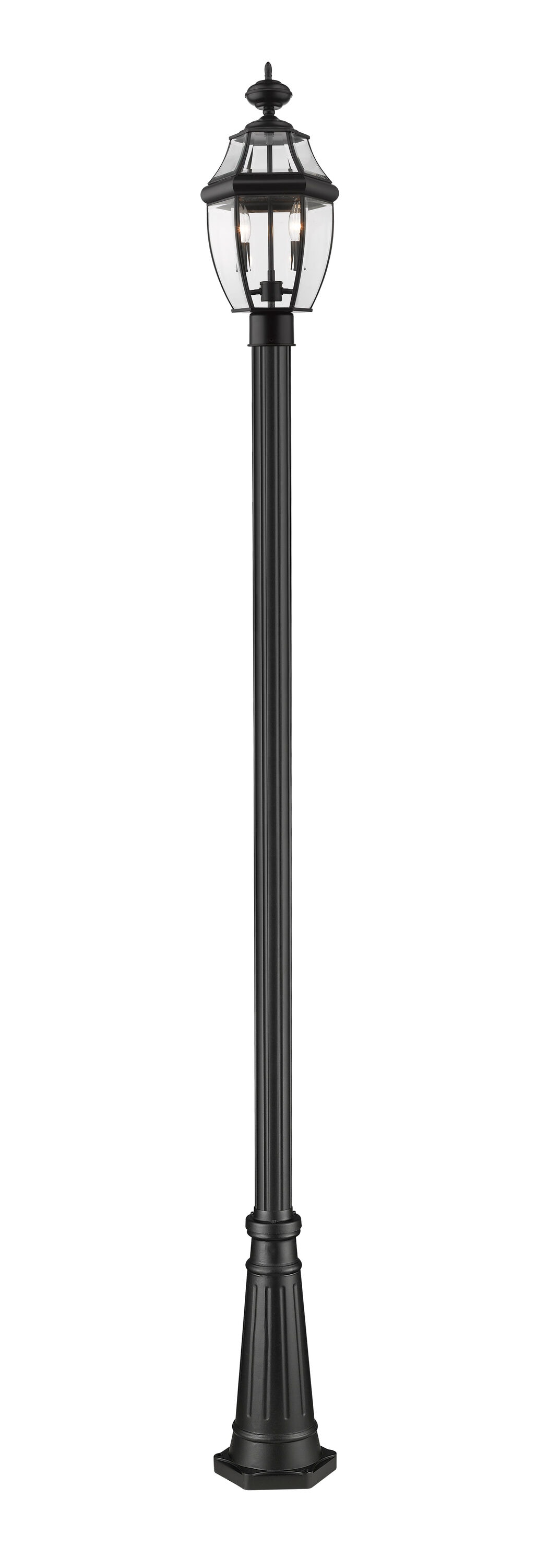 Z-Lite 580PHM-519P-BK Westover 112.25-Inches H Black Hardwired Halogen Post light