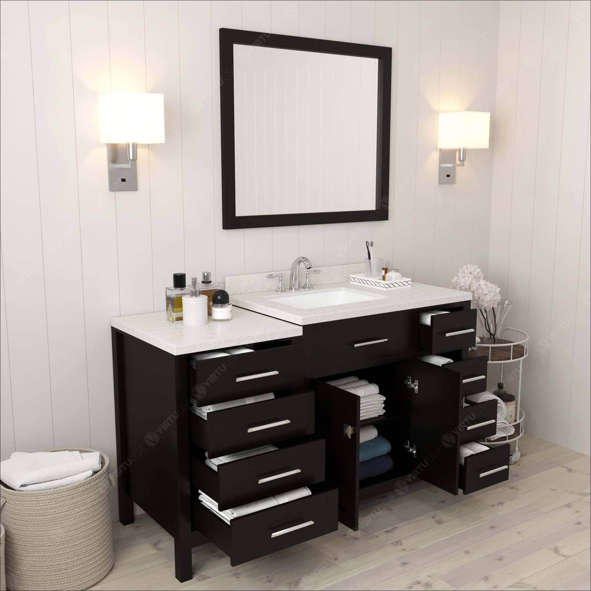 Virtu USA MS2157RDWQSQES002 Bath-Vanity-Combo - View #4