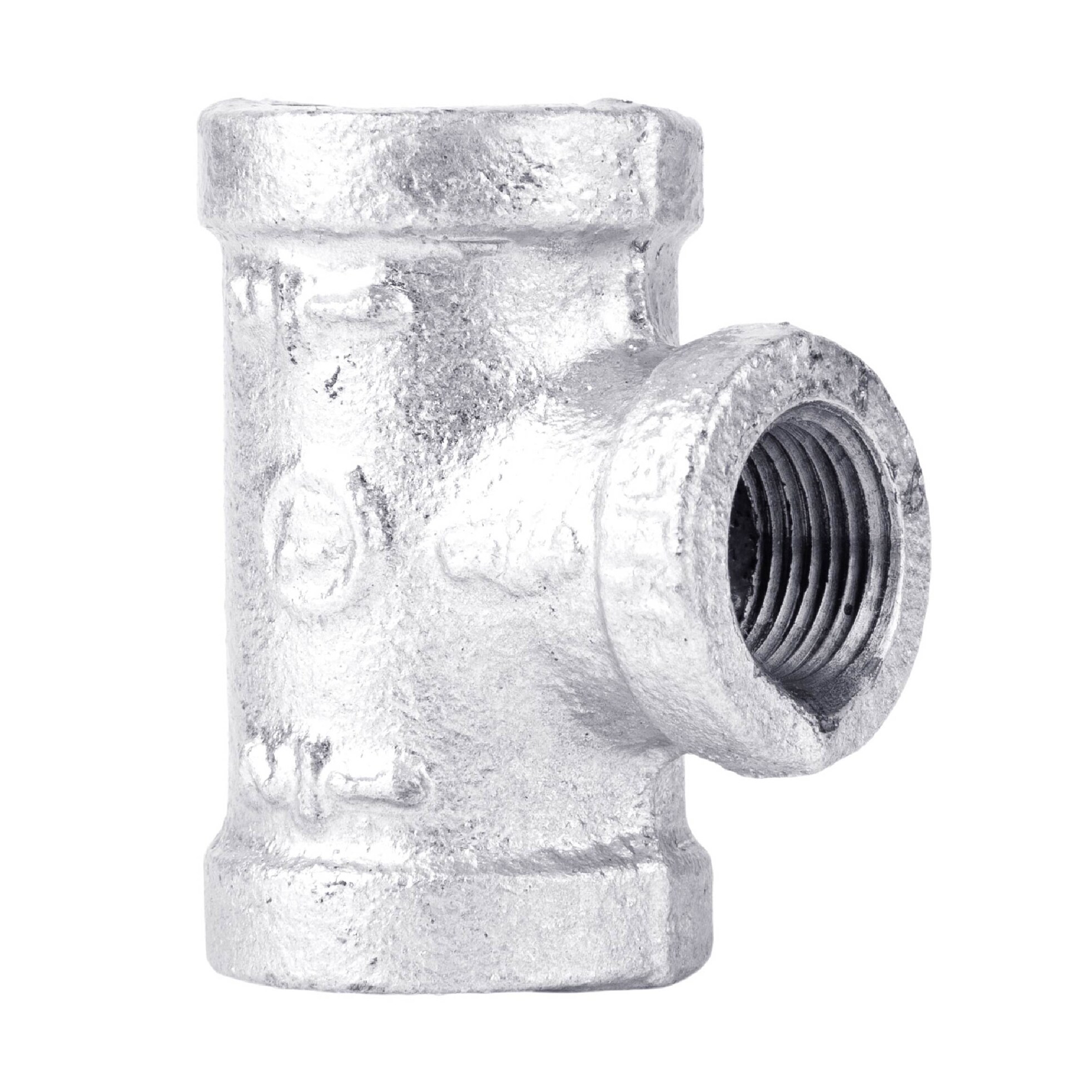 ReliaBilt 27928 1/2-in x 3/8-in 3/8-in x 3/8-in dia 90-Degree Galvanized Tee Fittings
