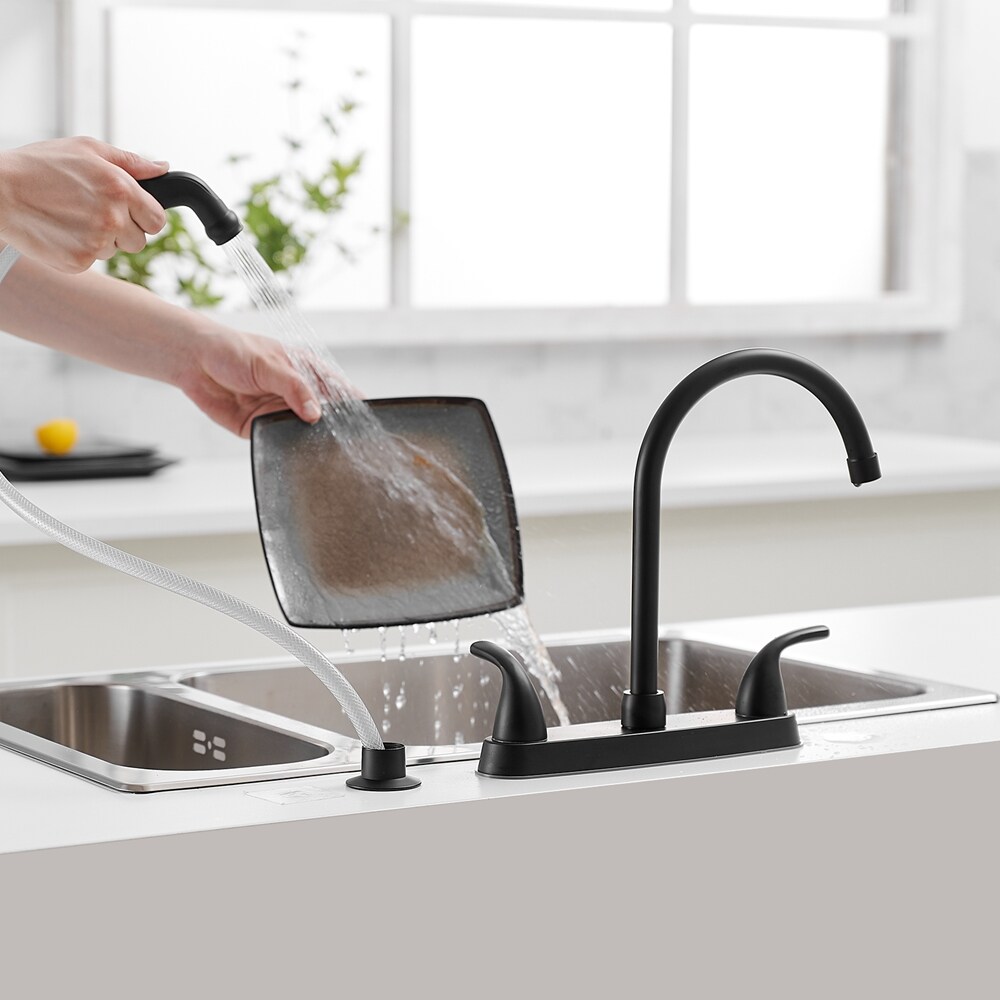 Fontana Chatou Stainless Steel Pull Down Kitchen Faucet with Assistive  Touch in Matte Black Finish