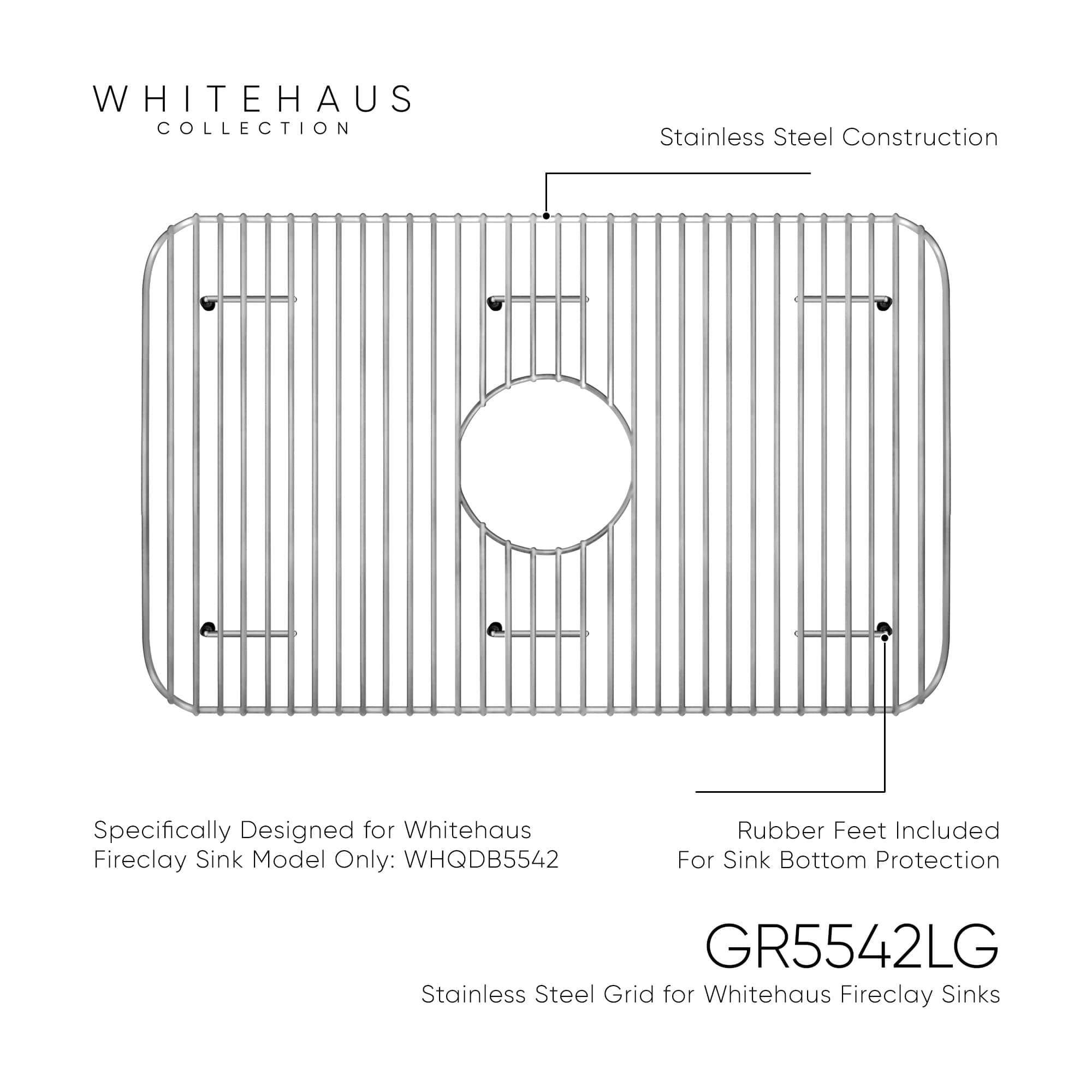 Whitehaus Collection GR5542LG Sink-Grids - View #3