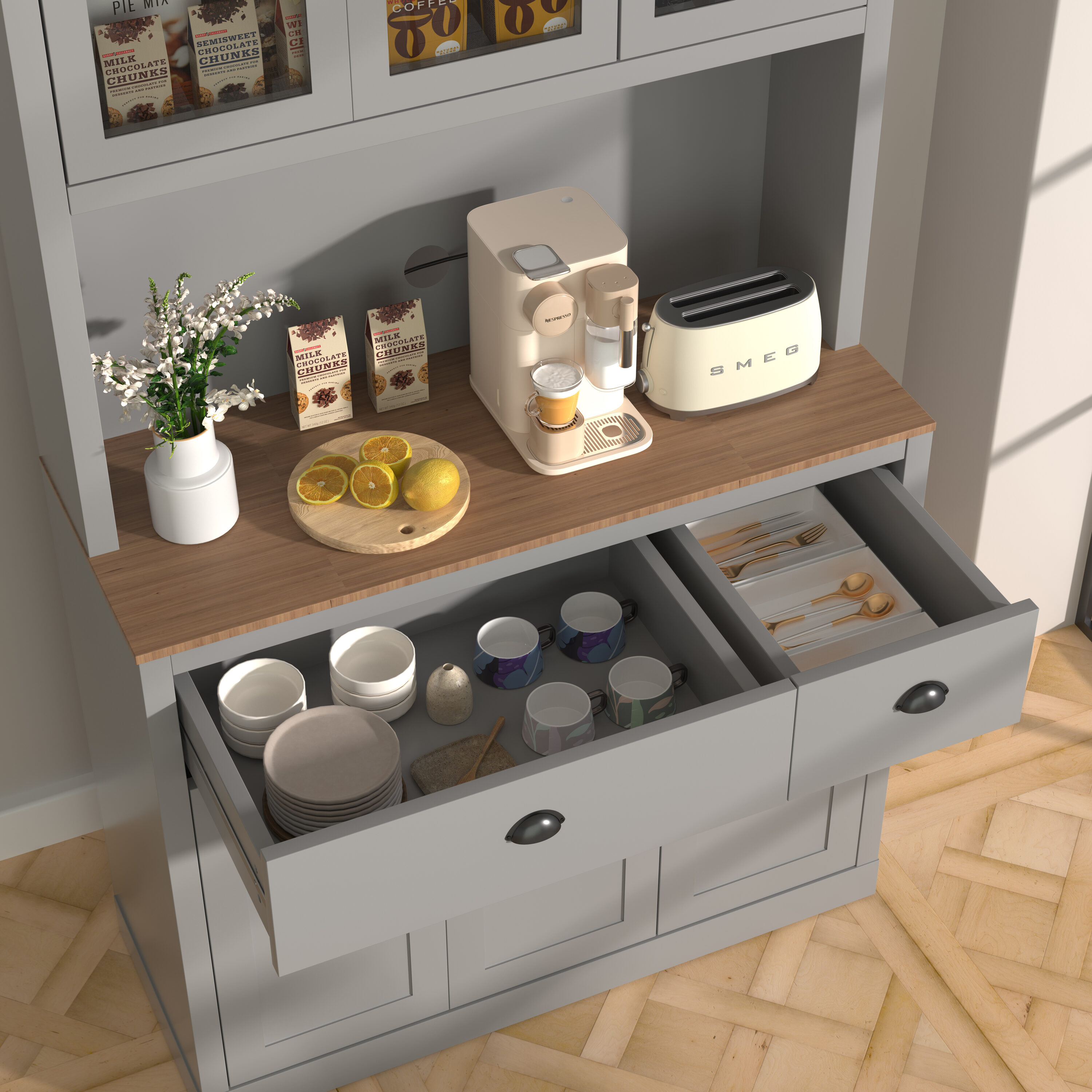 VEIKOUS HP0405-03GY Dining-Kitchen-Storarge - View #9