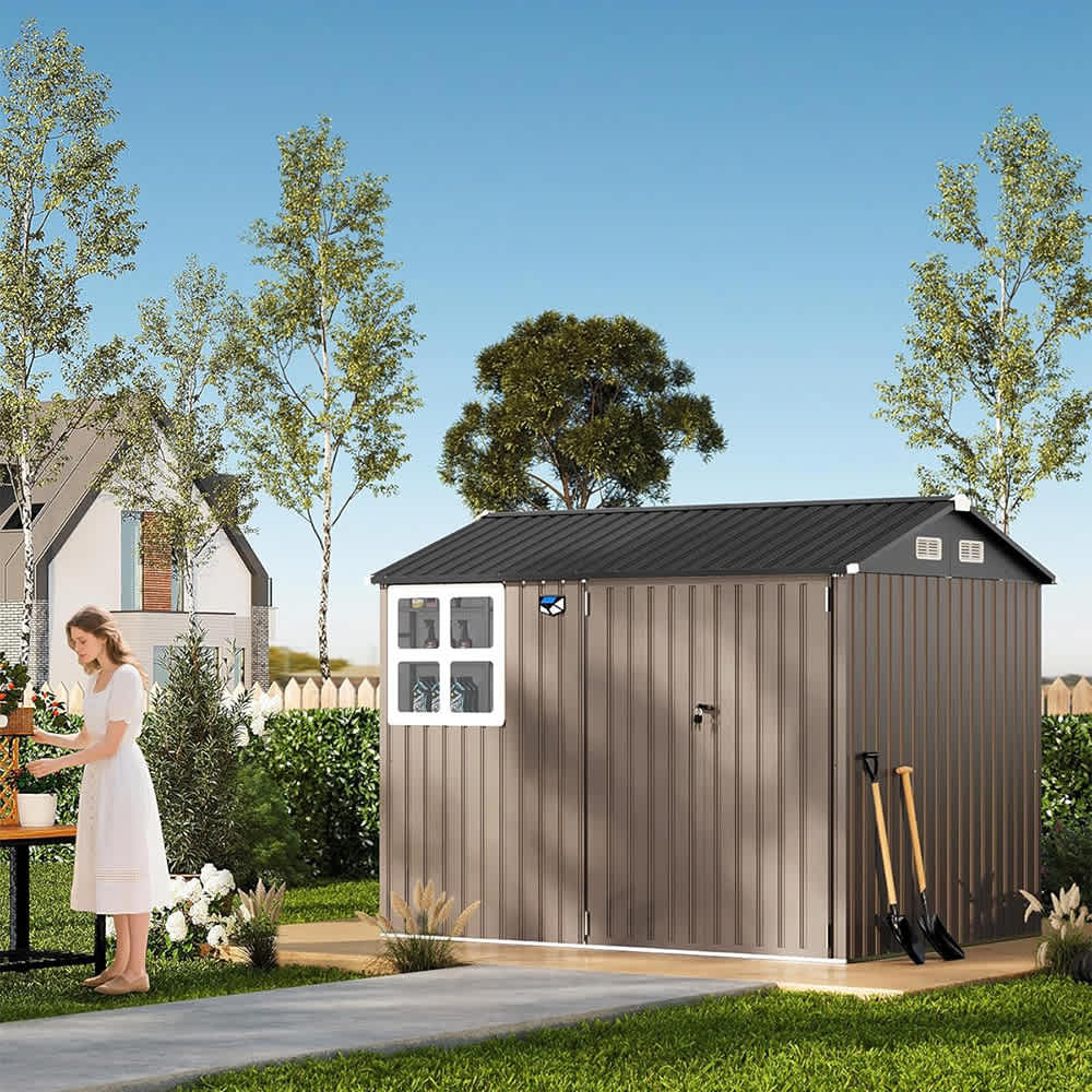 Qeetex SUN-PPG-3383BAC9 Metal-Storage-Buildings-Sheds - View #3