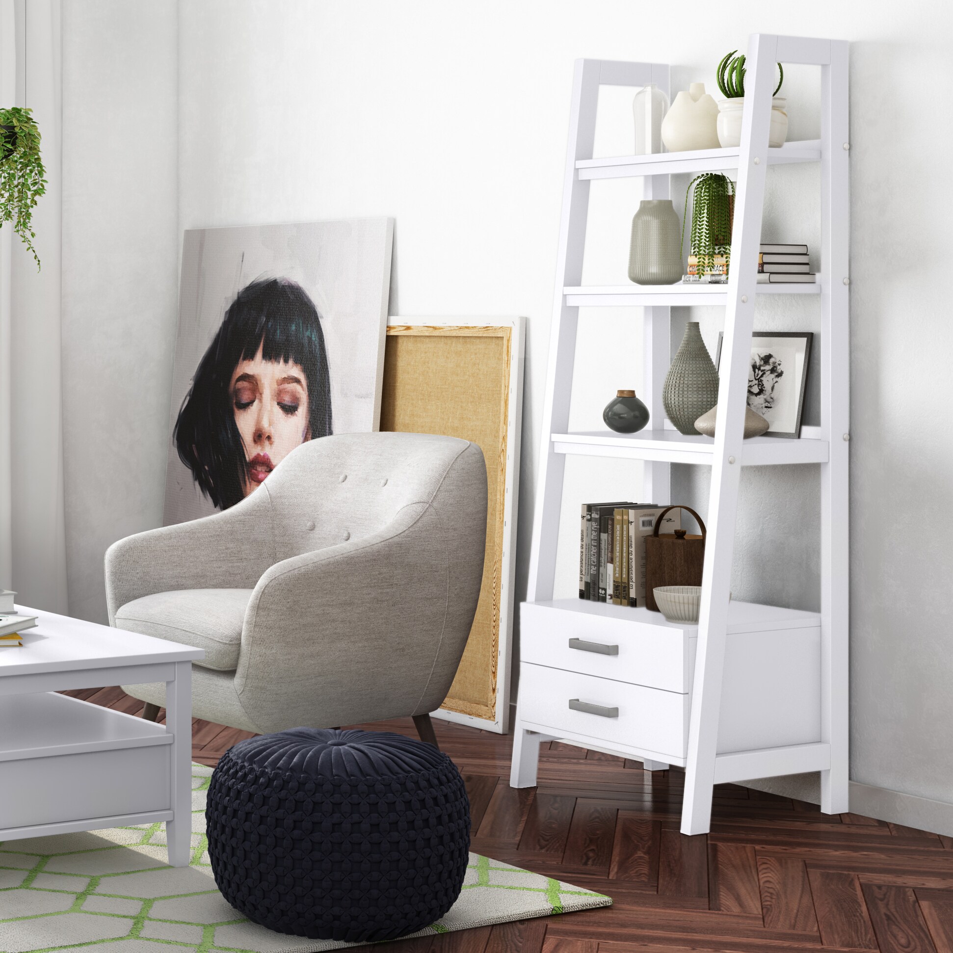 Simpli Home AXCSAW-06-WH bookcases - View #8