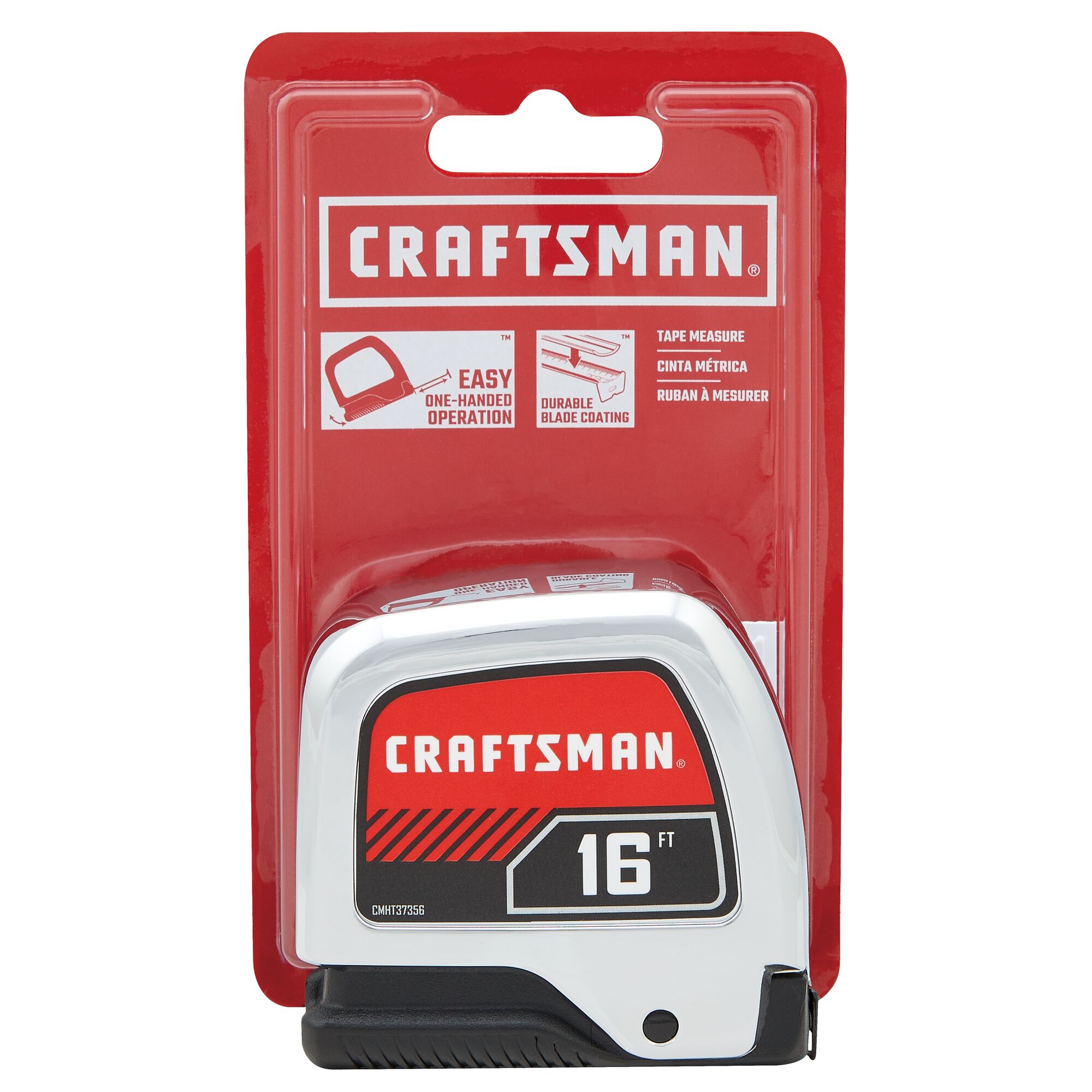 Craftsman 16-ft Auto Lock Tape Measure (CMHT37356S)