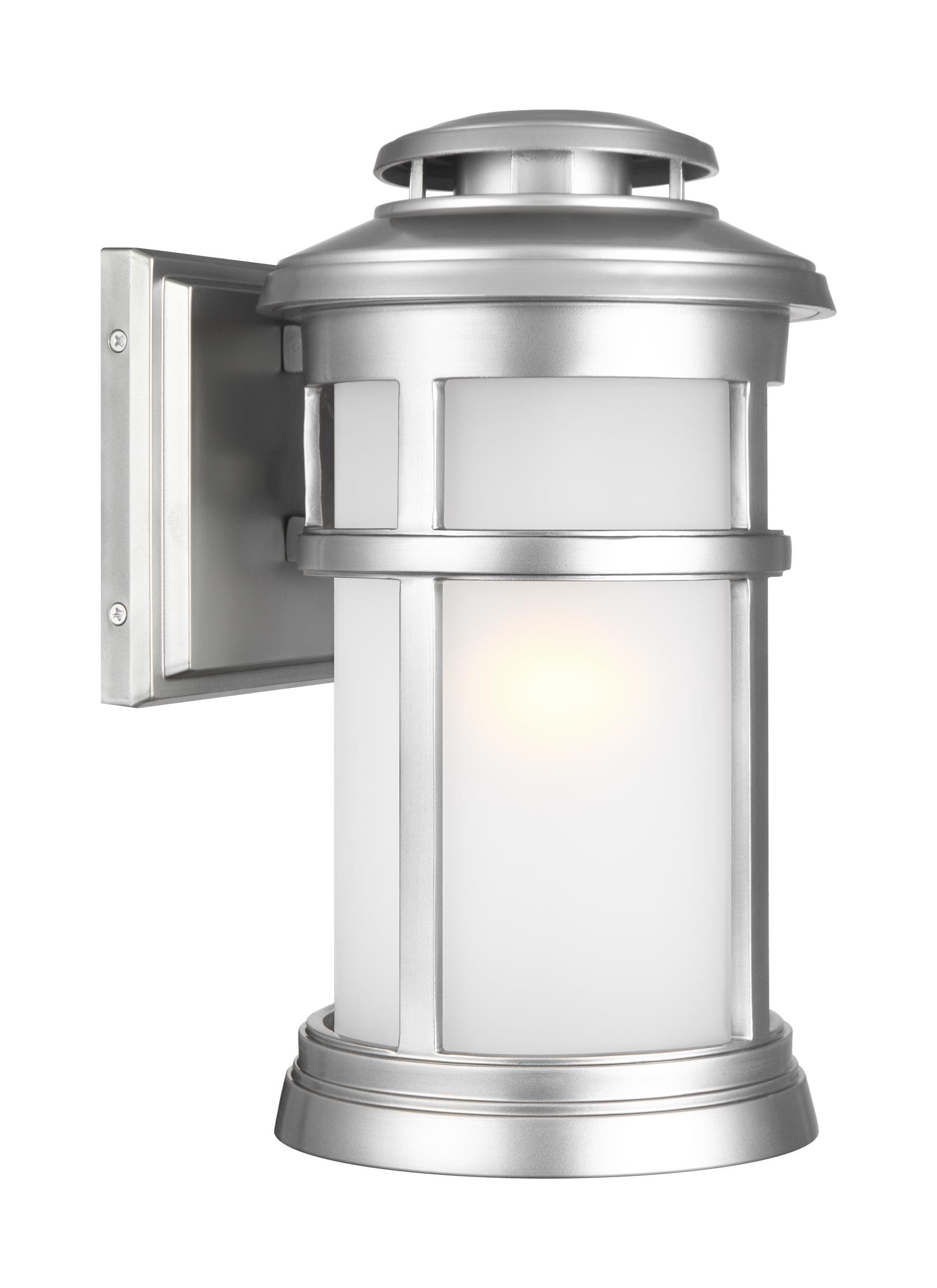 Generation Lighting OL14301PBS Newport 7.5-in W 1 -Light Brushed Steel Transitional Wall Sconce