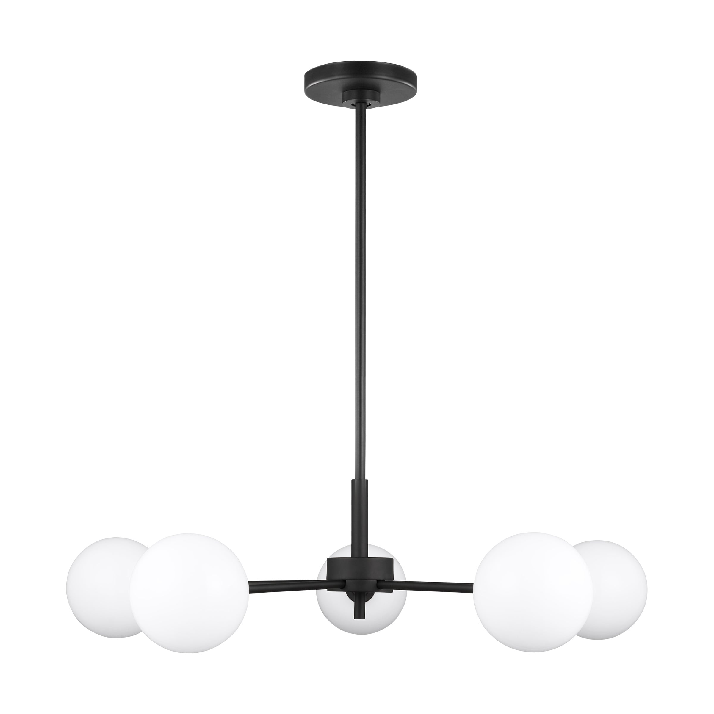 Tallis Midnight Black Sputnik-Style Outdoor Chandelier