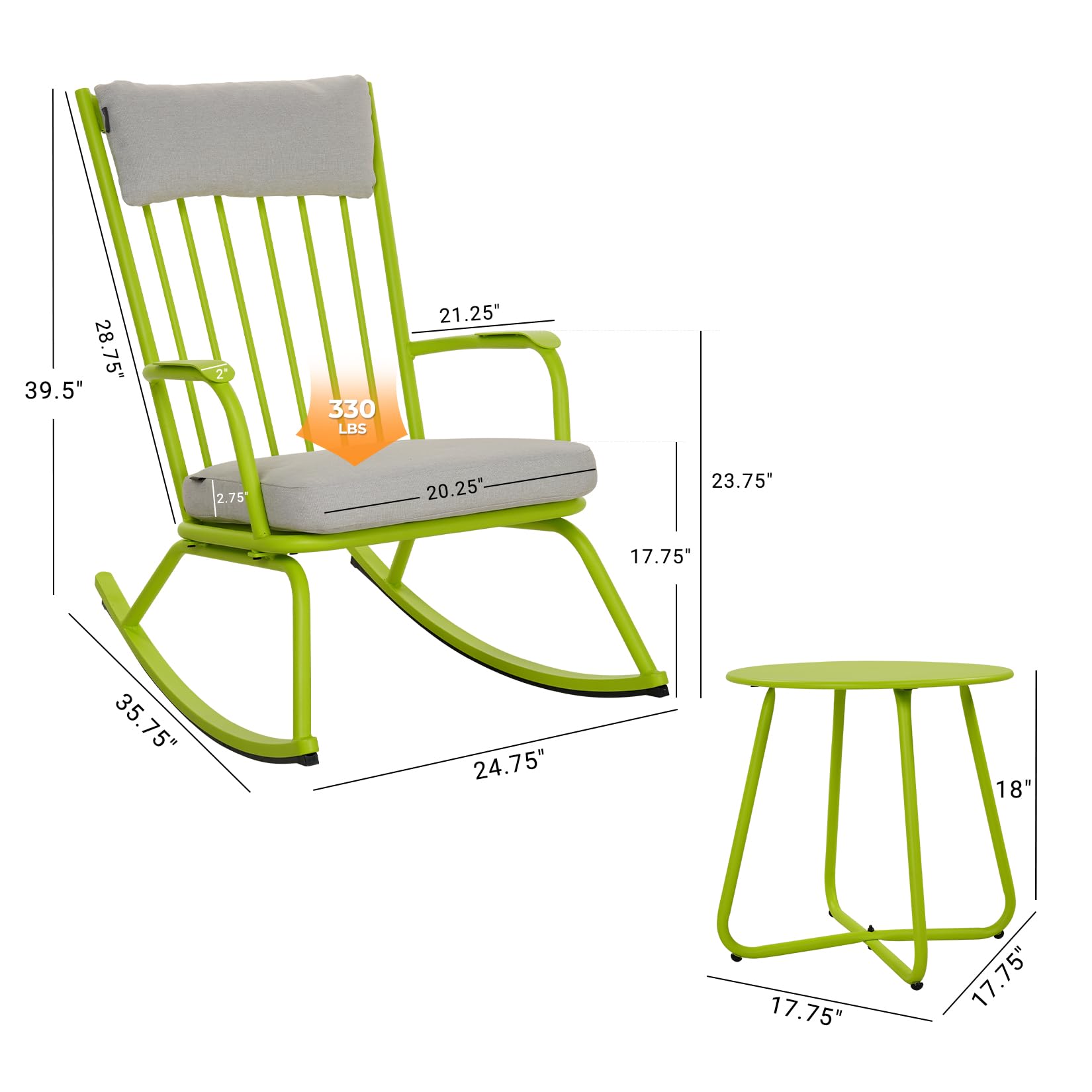 Upland RC-545-LG Patio-Chairs - View #4
