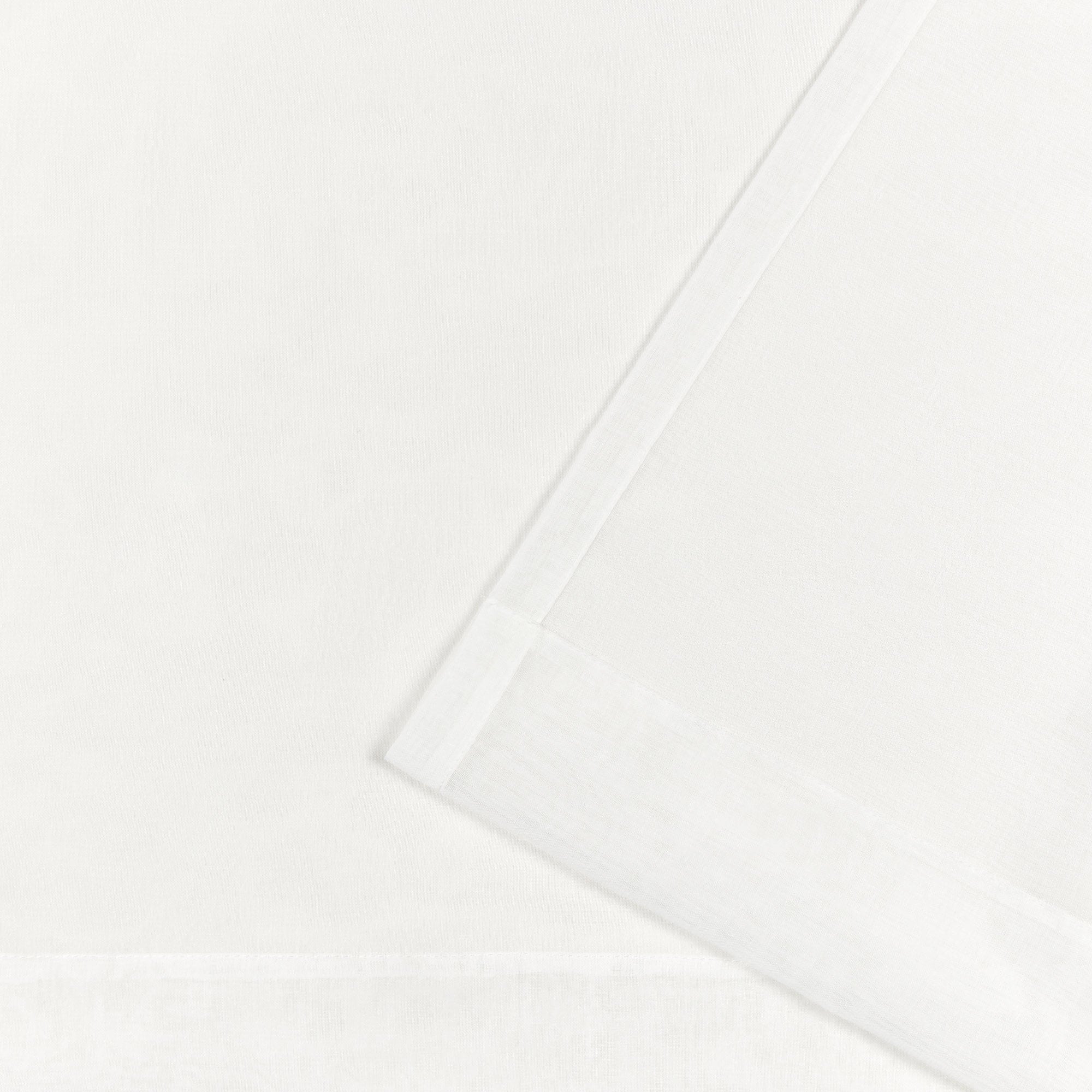 Natural Sheer Ring Top Curtain Panels with Rope Accents, 54"x108", Set of 2