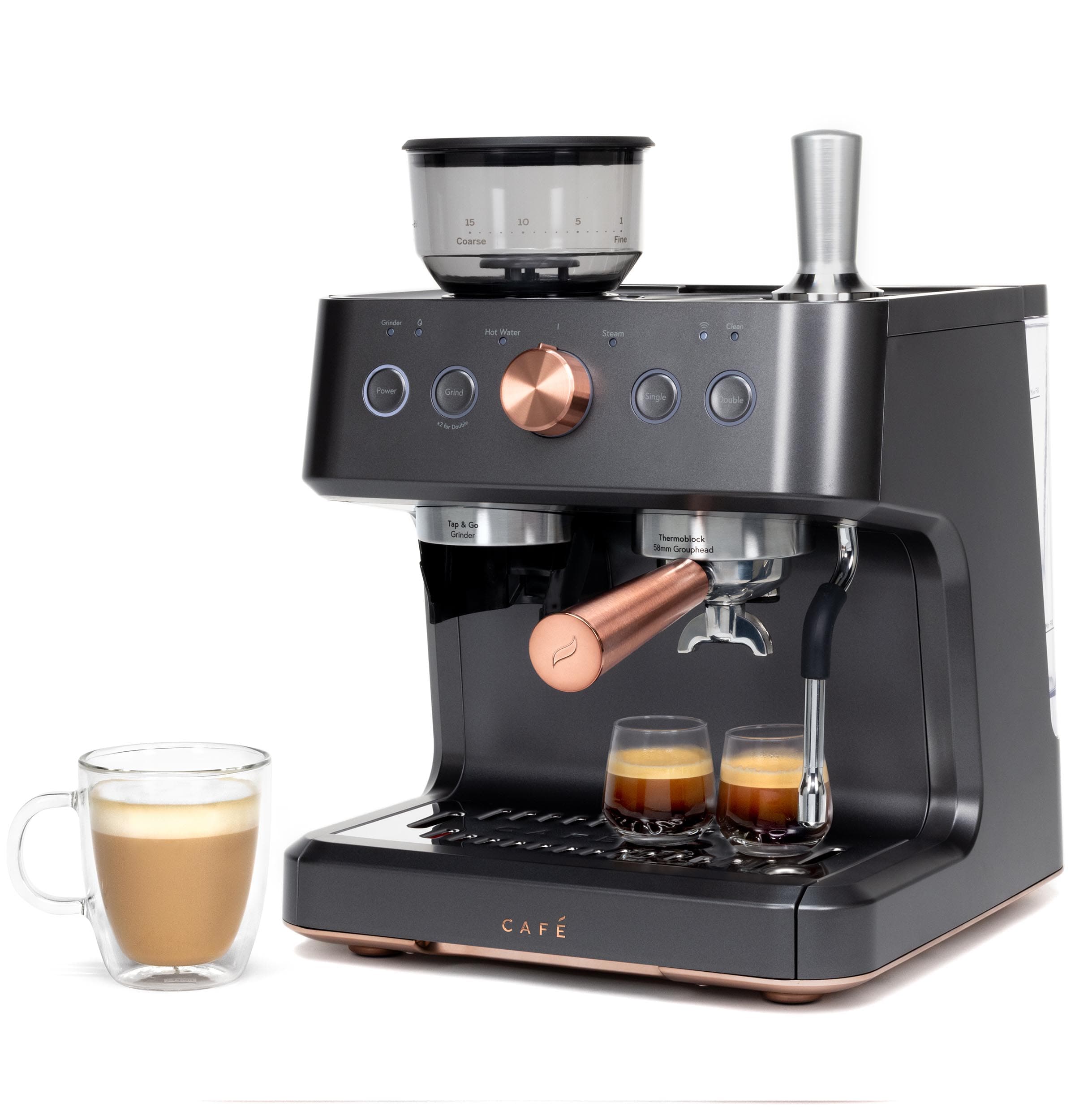 Brentwood GA-135BK Espresso and Cappuccino Maker, 4 Servings, Black