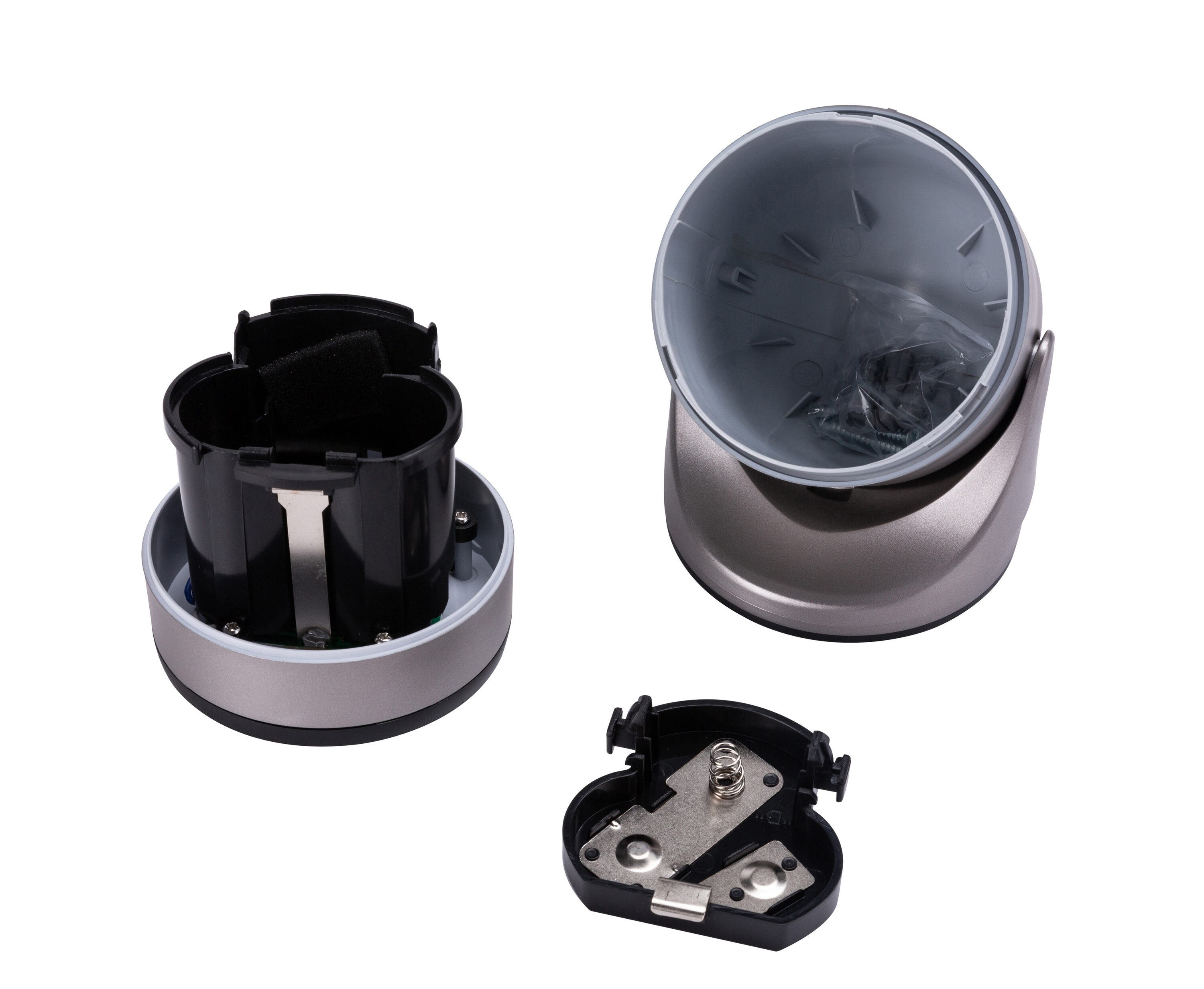 Sleek Gray 400 Lumens Battery-Operated COB LED Floodlight