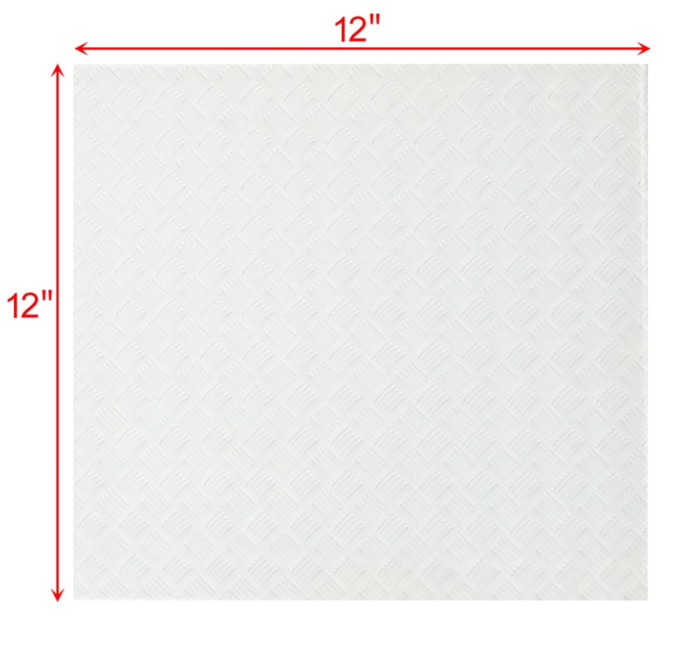 Abolos LWSELE1212-DM Elements Slip Resistant White/Textured 12-in x 12-in Polished Glass Standard Floor and Wall Tile ( 10-sq ft Carton